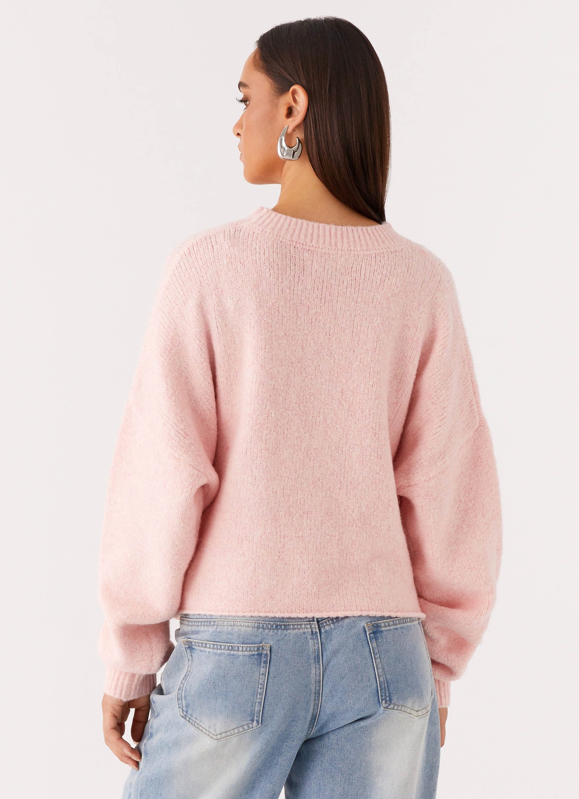 Lilah Knit Jumper - Pink - Image 4