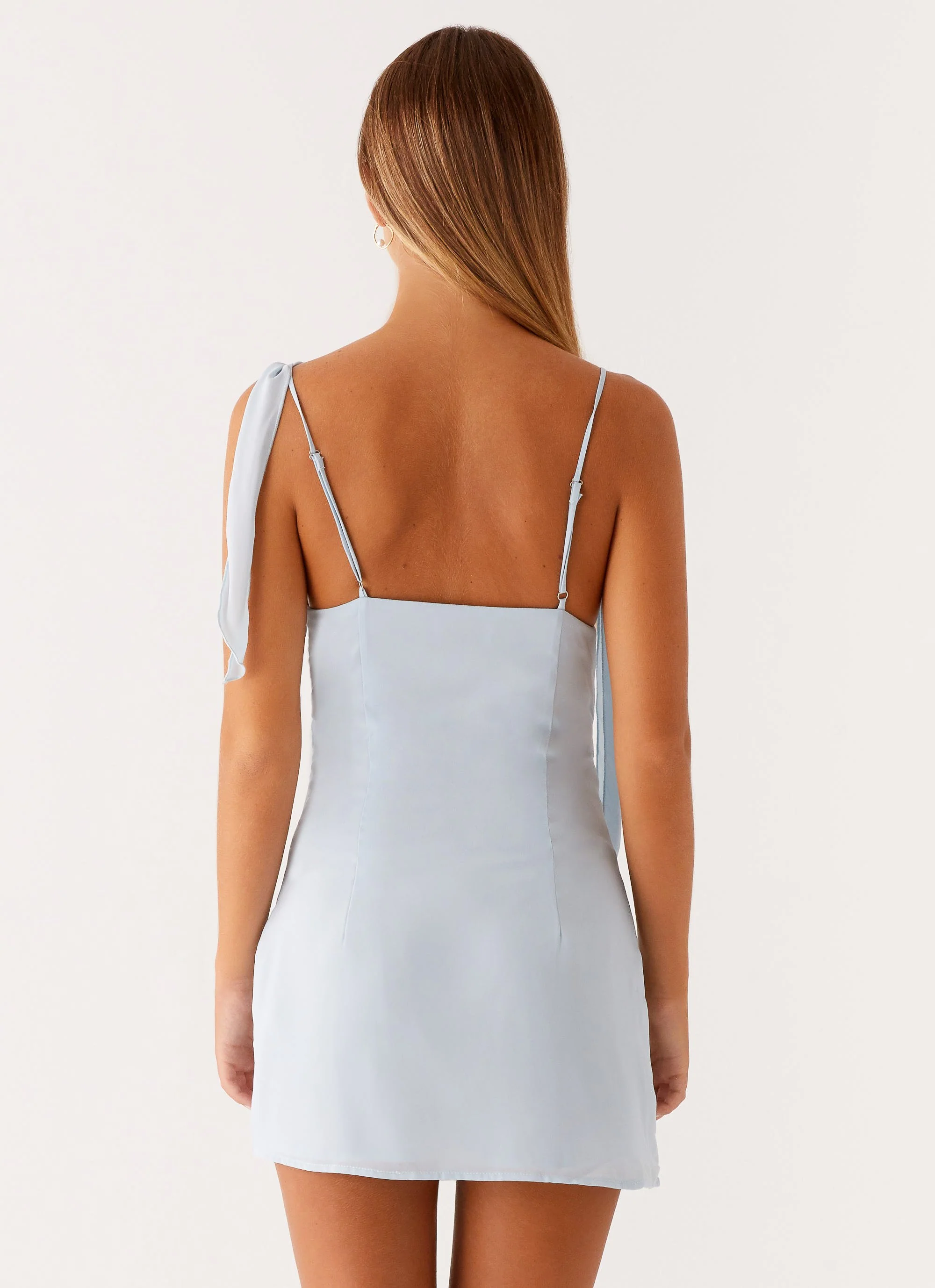 Lily Beaded Mini Dress - Pastel Blue - Image 2