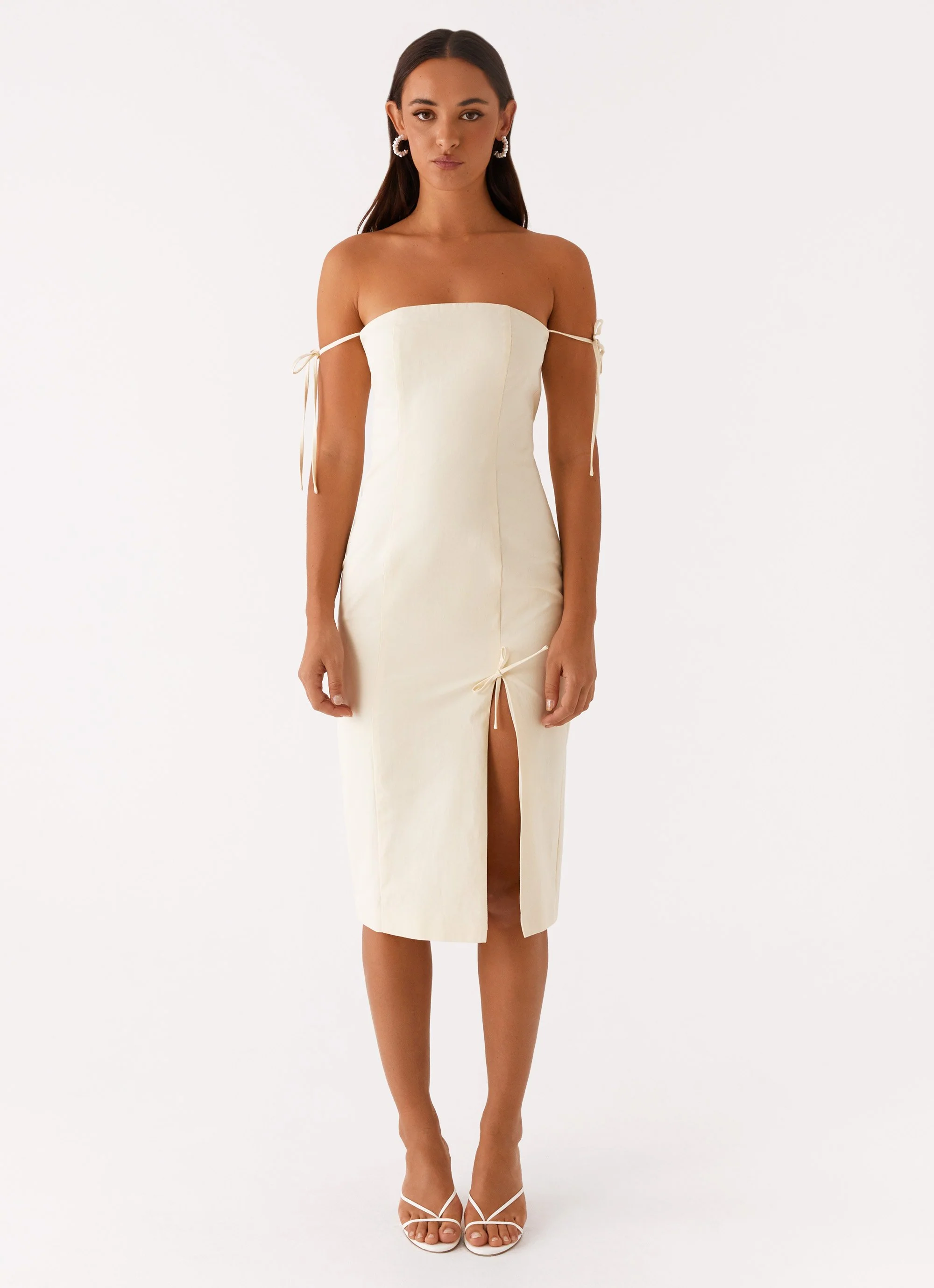 Limelight Midi Dress - Lemon - Image 2