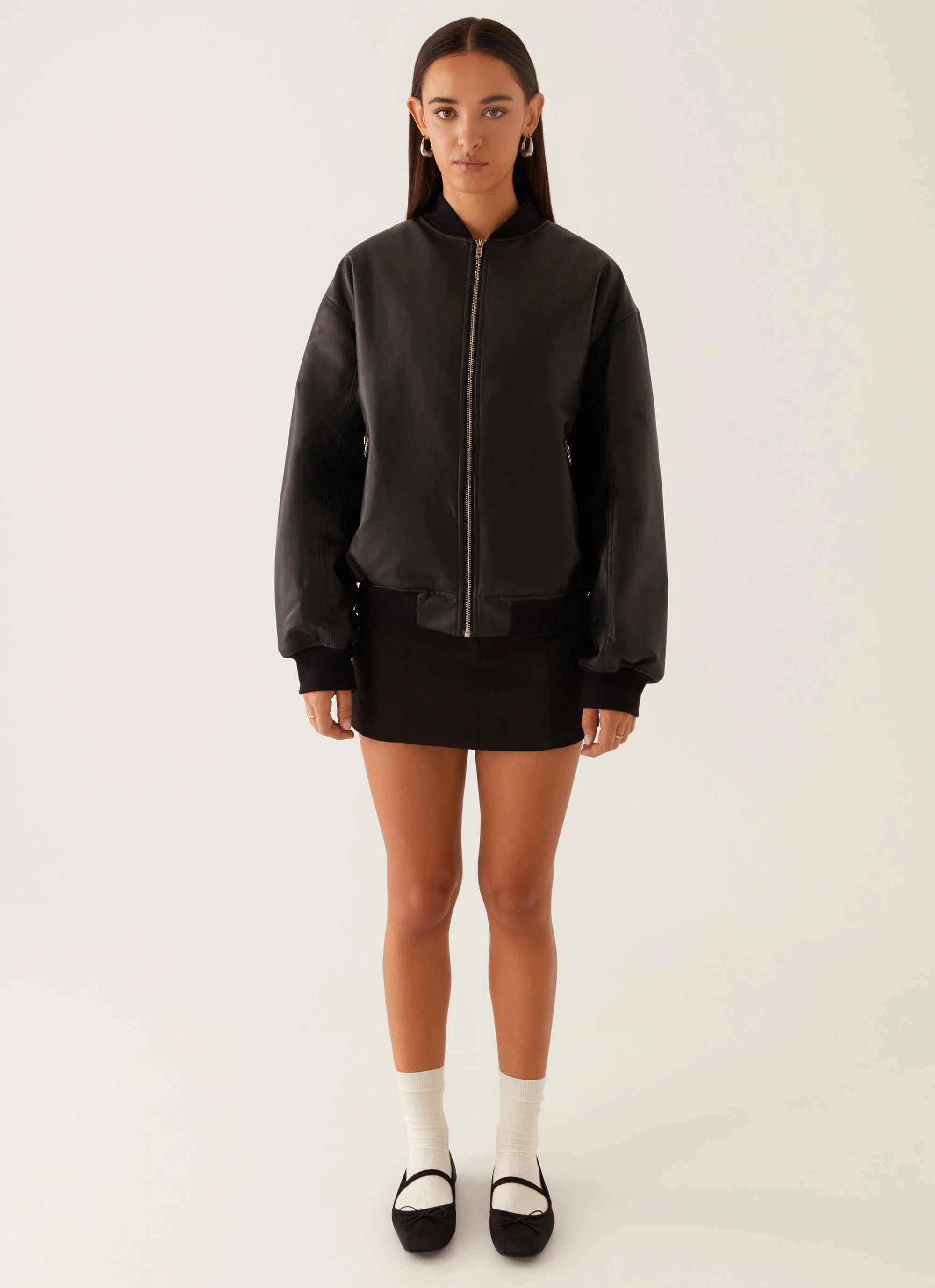 Lincoln Bomber Jacket - Black - Image 2