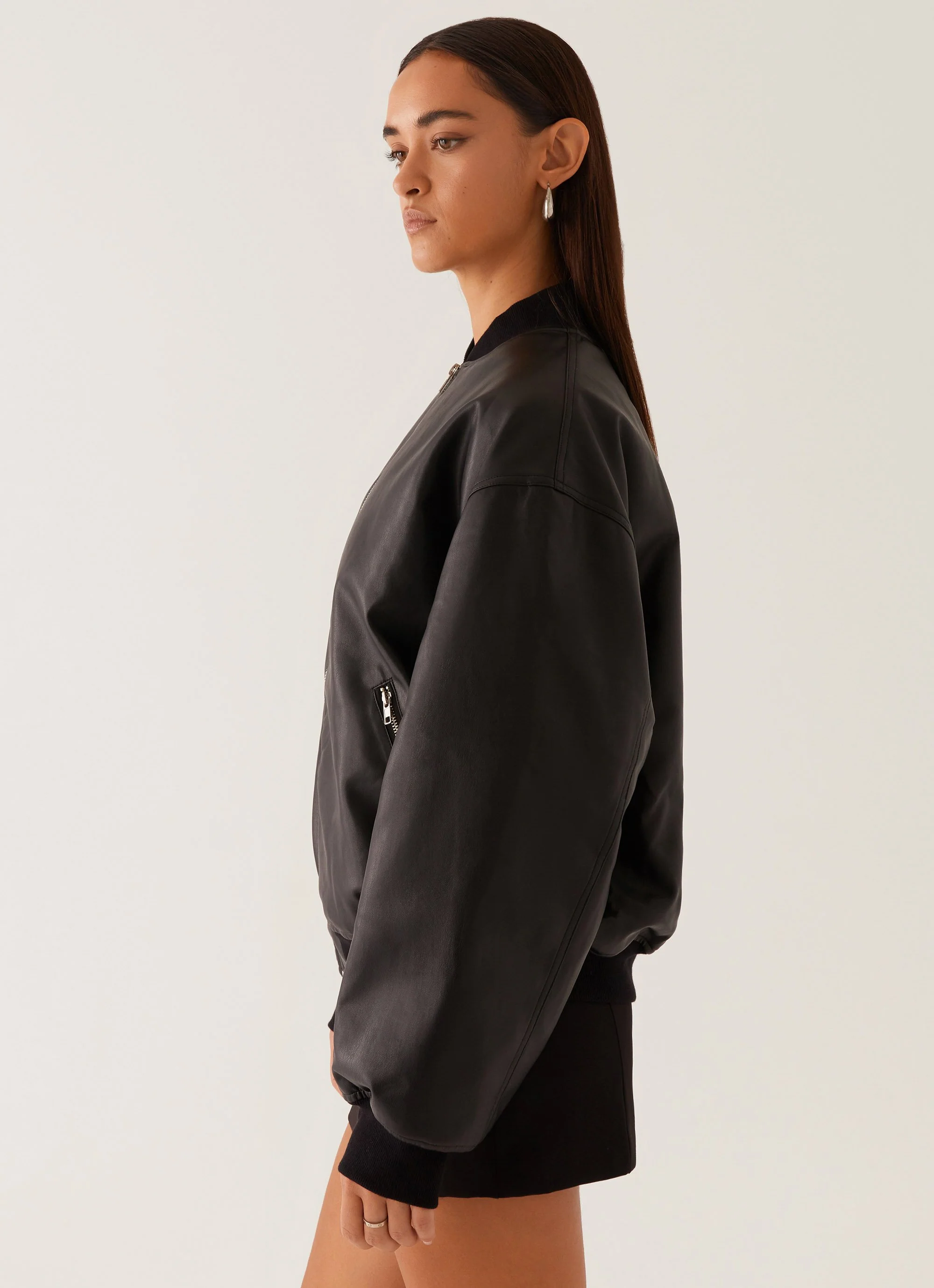 Lincoln Bomber Jacket - Black - Image 3