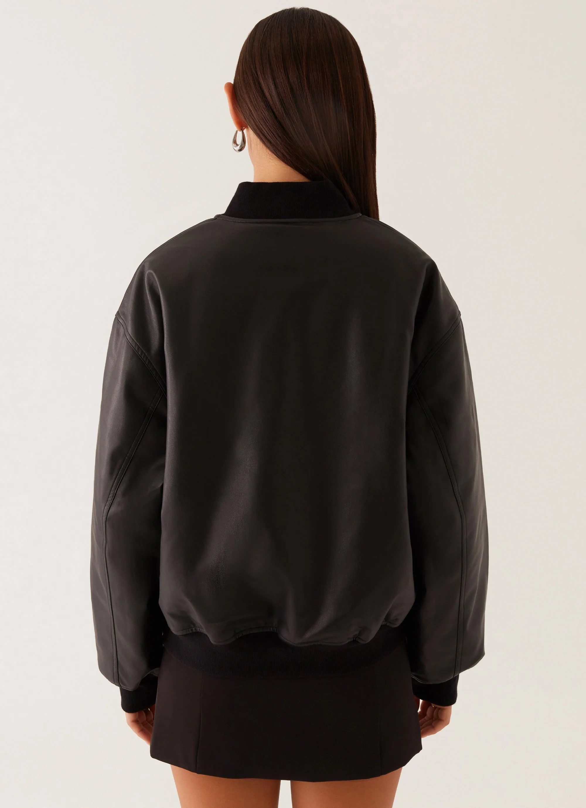 Lincoln Bomber Jacket - Black - Image 4