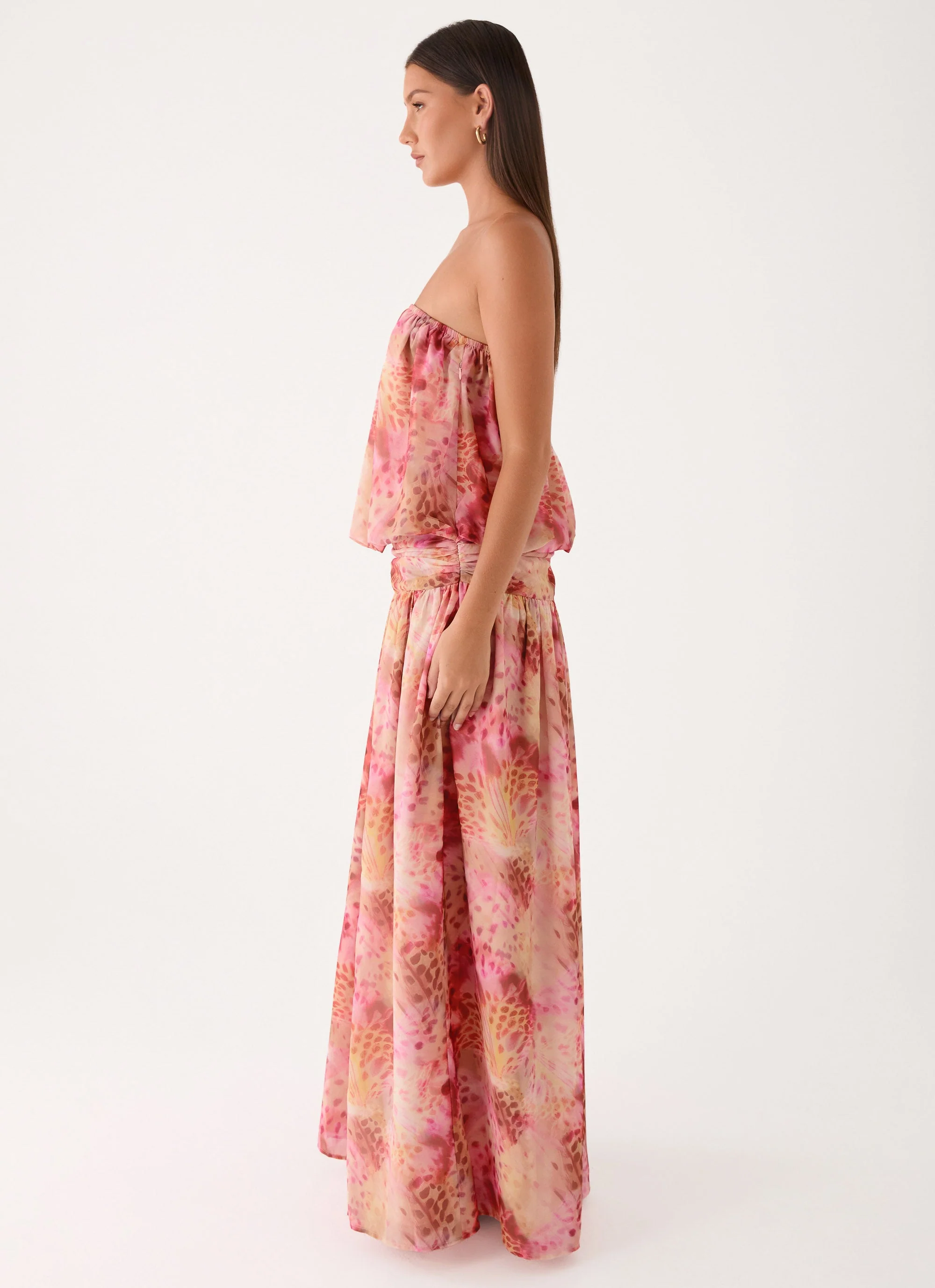 Lioras Strapless Maxi Dress - Botanic Cheetah - Image 2