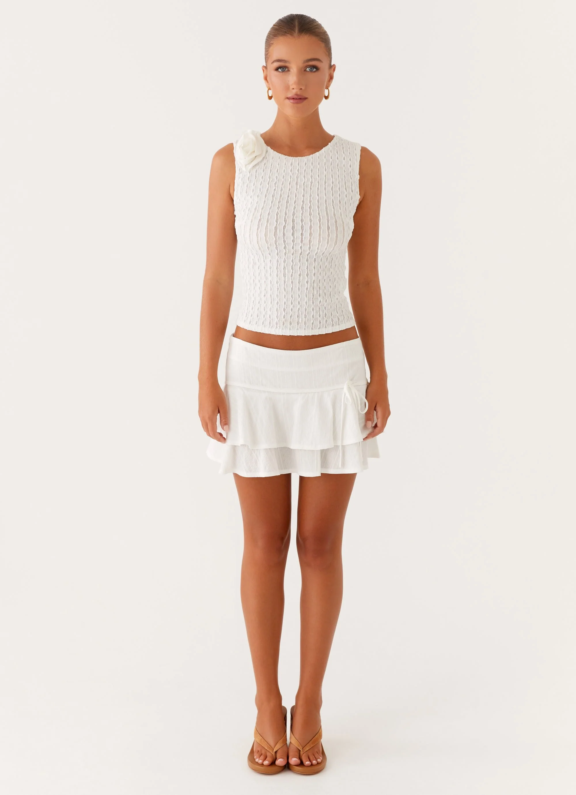 Lisbon Tank Top - White - Image 2
