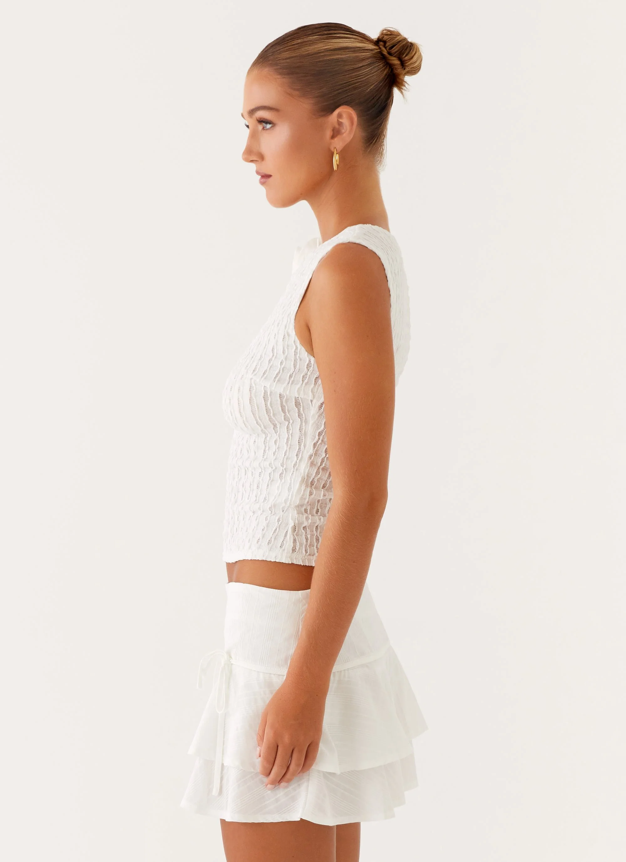 Lisbon Tank Top - White - Image 3