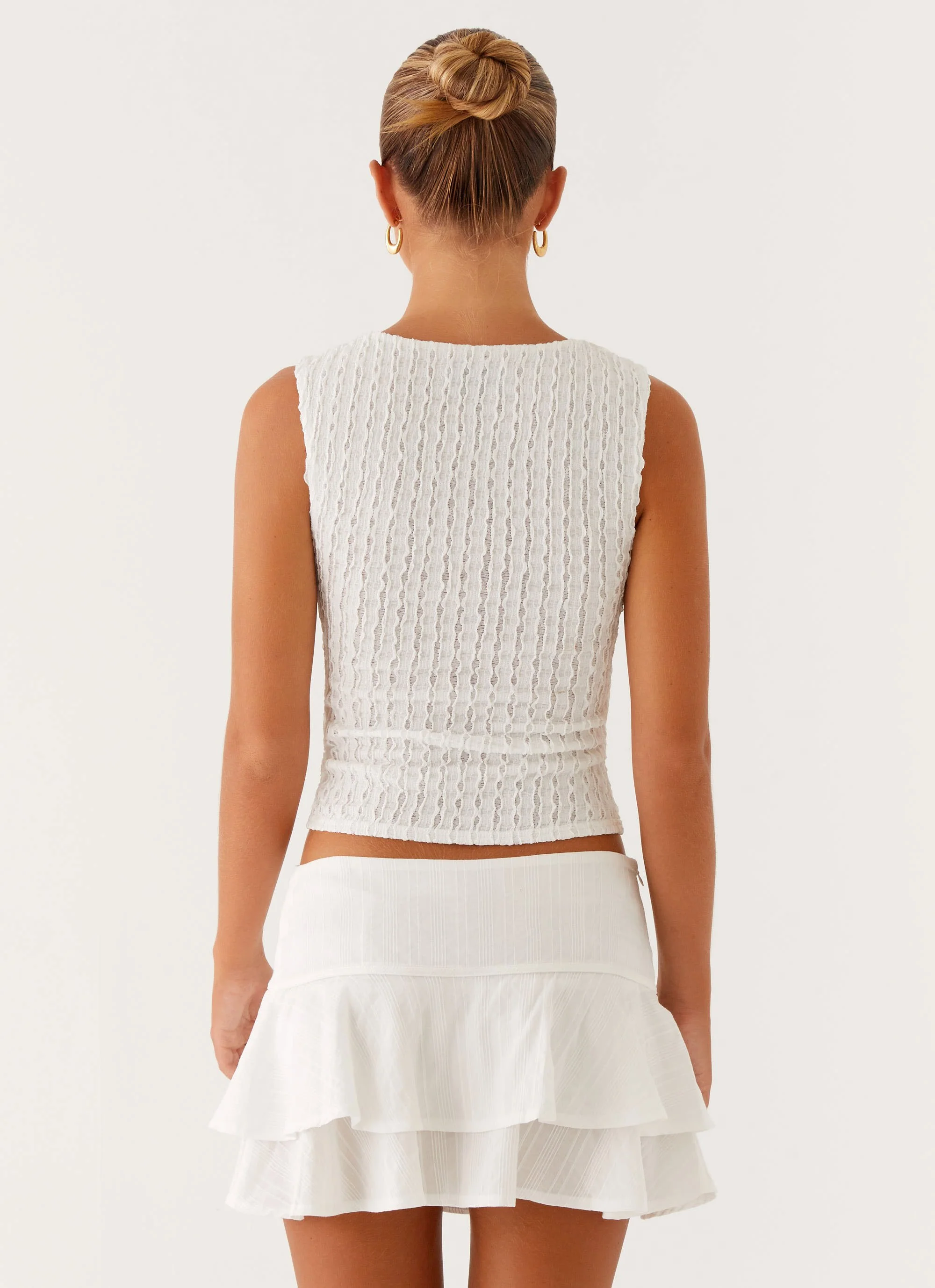 Lisbon Tank Top - White - Image 4