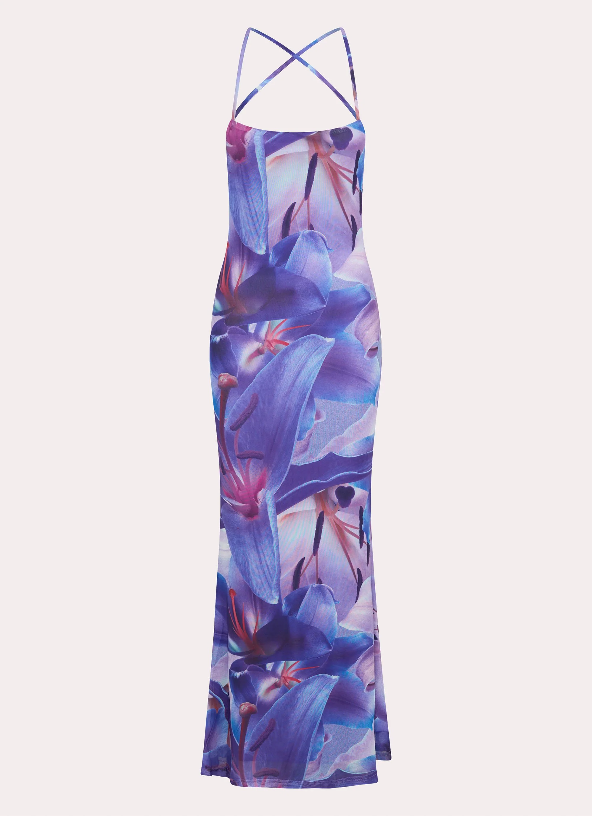 Livia Maxi Dress - Purple White Lilly - Image 3