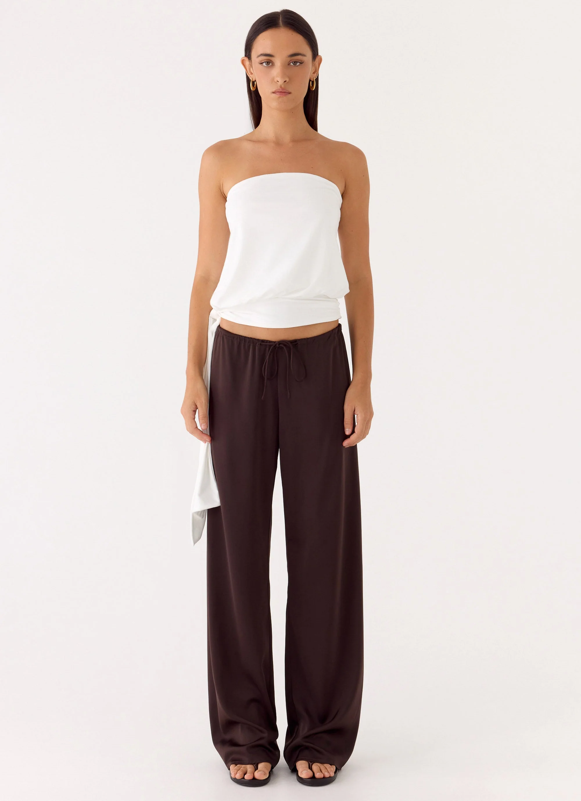 Livia Strapless Top - White - Image 4