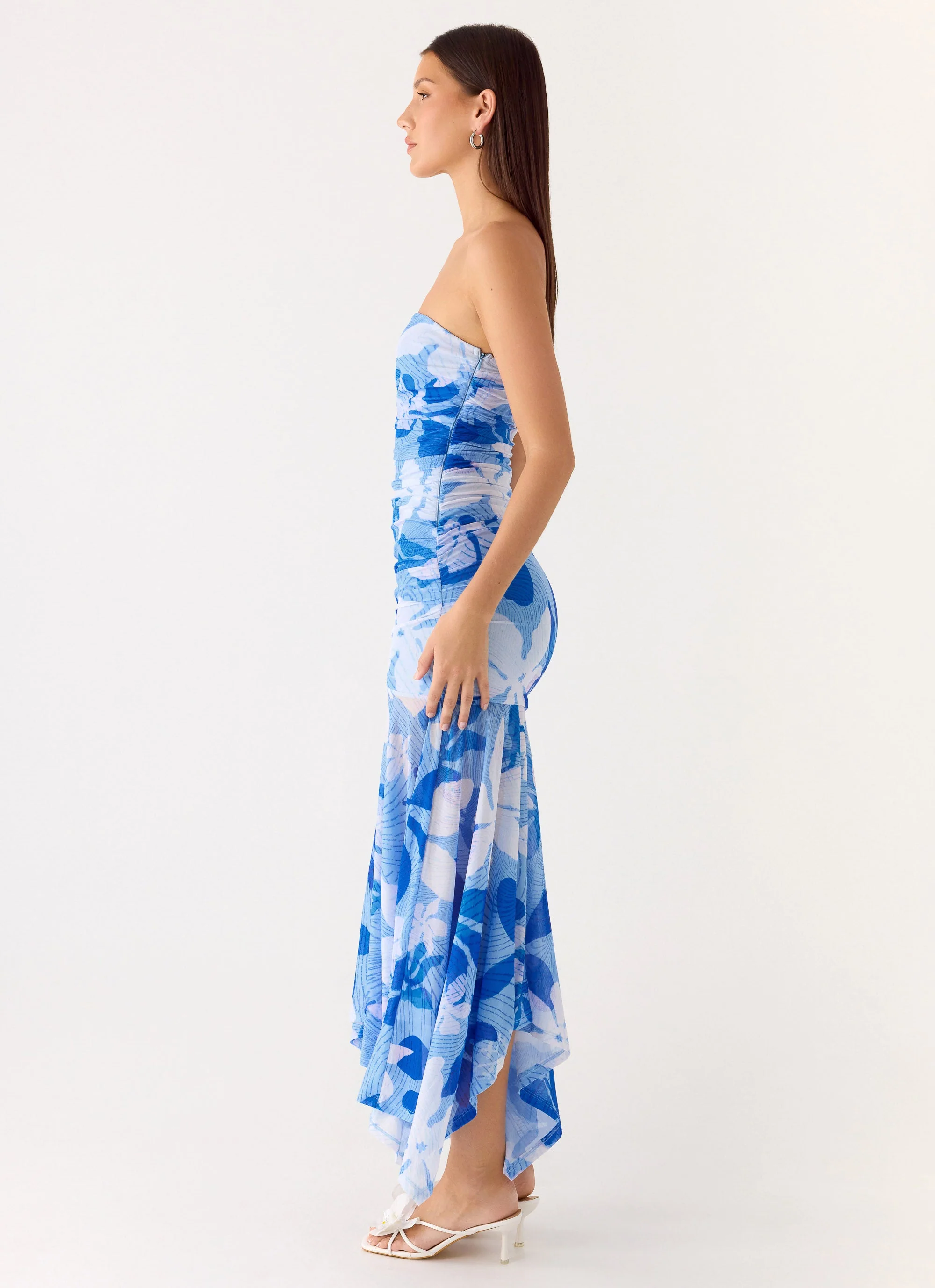 Lo Siento Midi Dress - Indigo Garden - Image 2