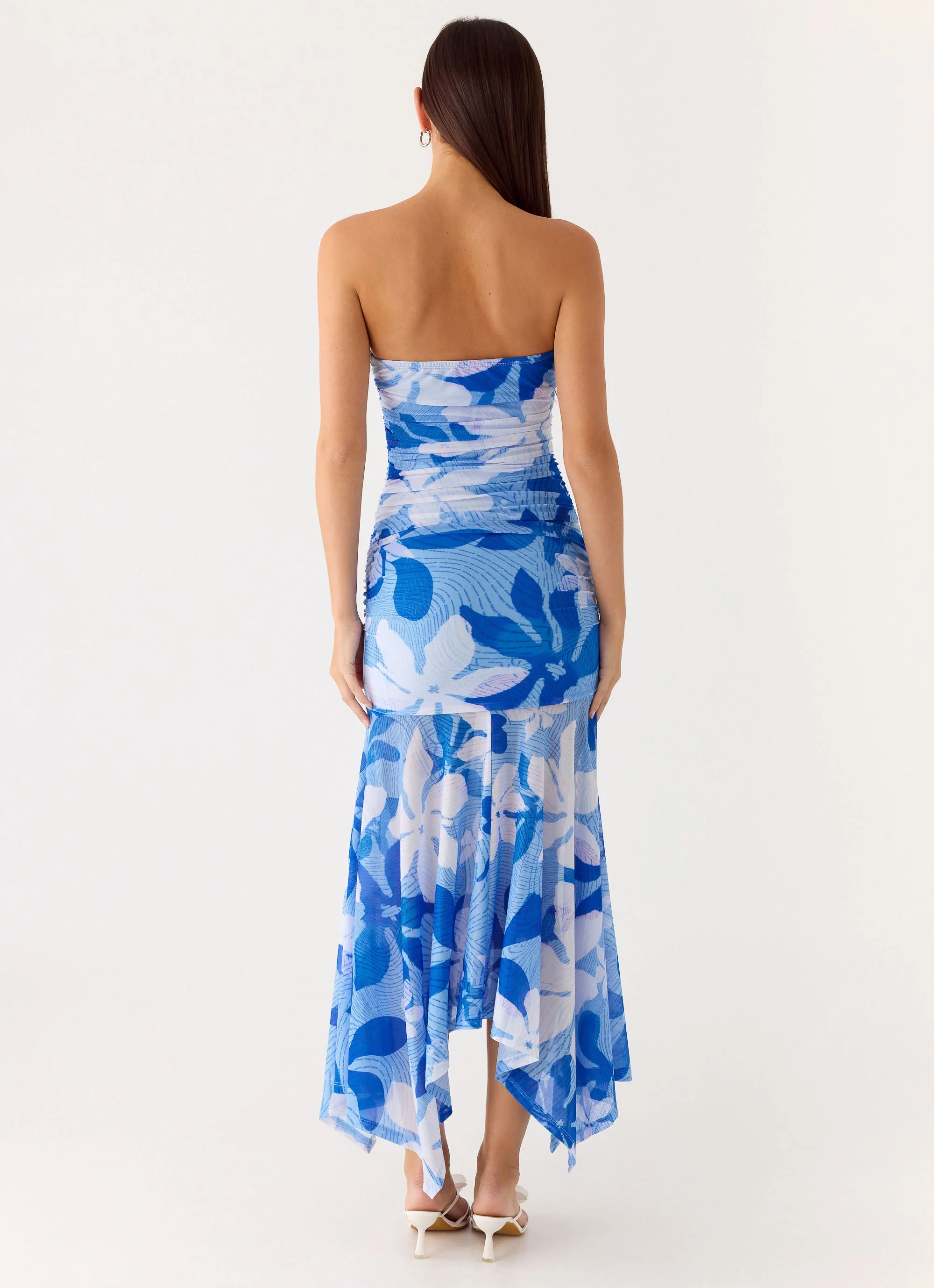 Lo Siento Midi Dress - Indigo Garden - Image 3