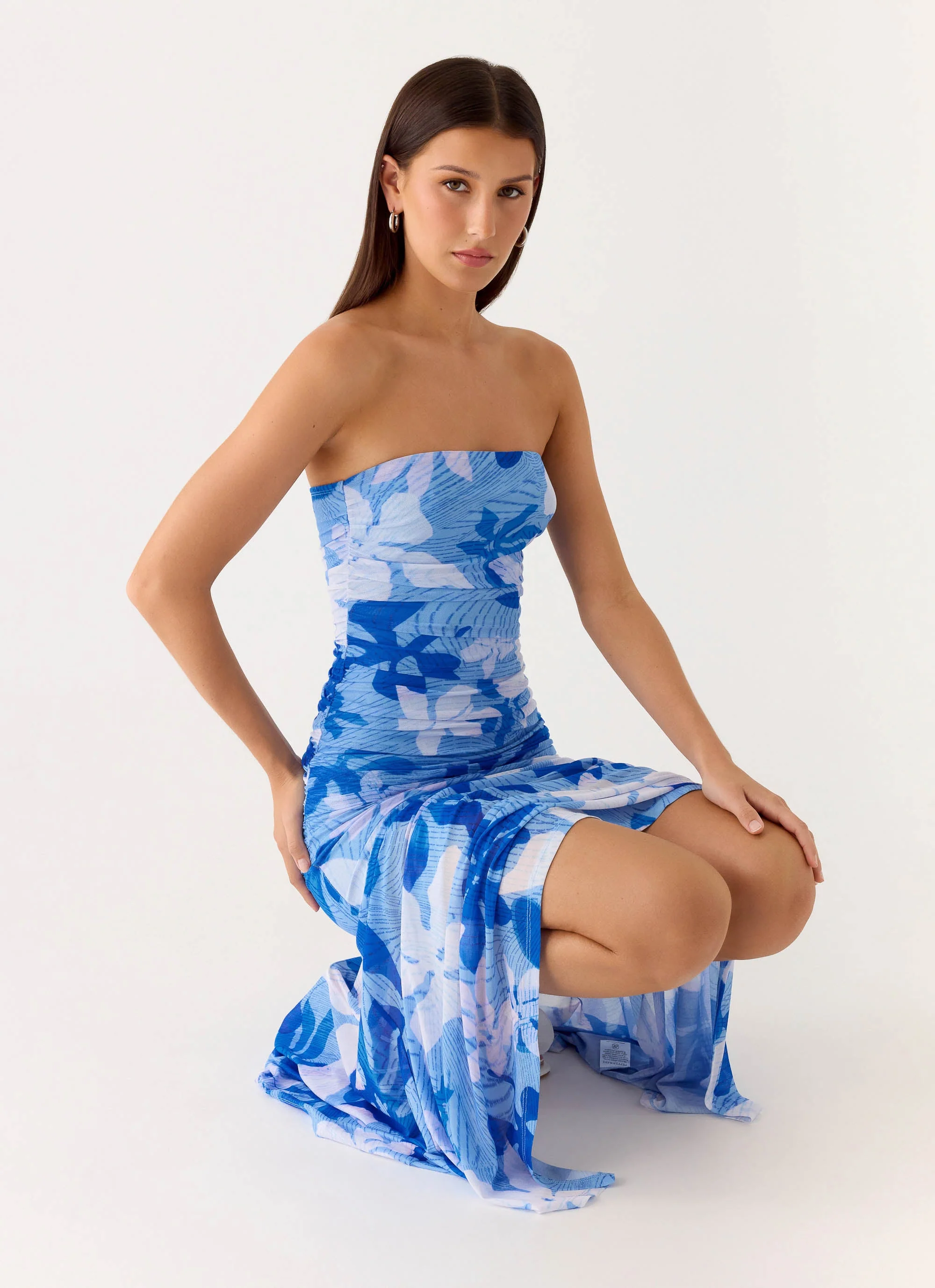 Lo Siento Midi Dress - Indigo Garden - Image 5