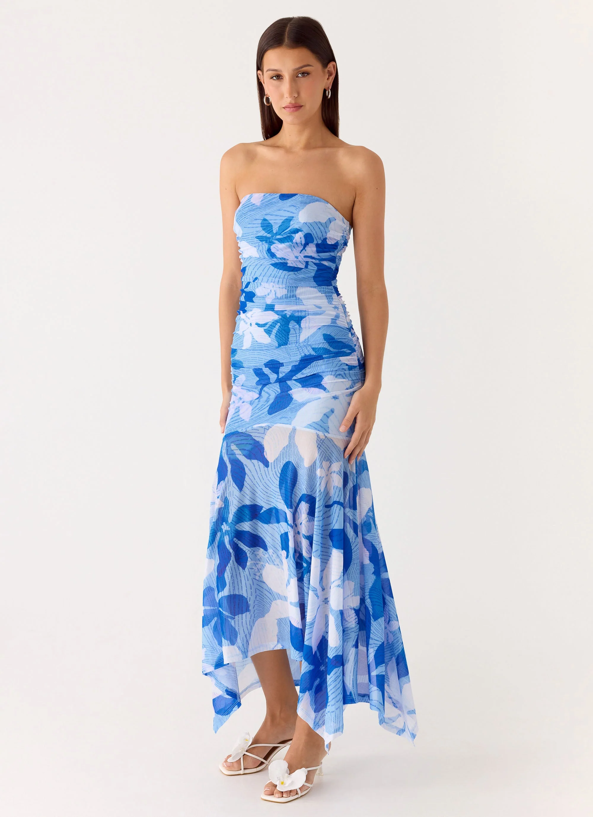 Lo Siento Midi Dress - Indigo Garden - Image 6
