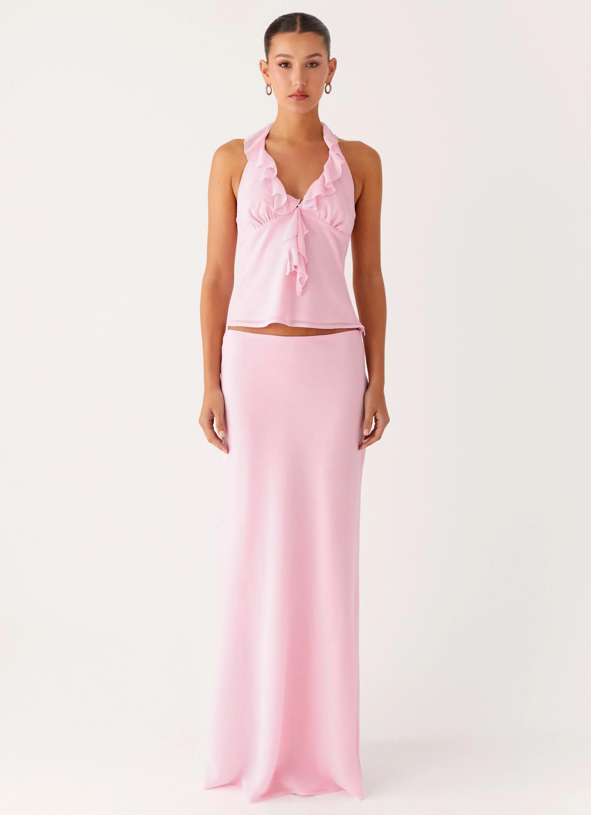 Log In Halter Top - Baby Pink - Image 4