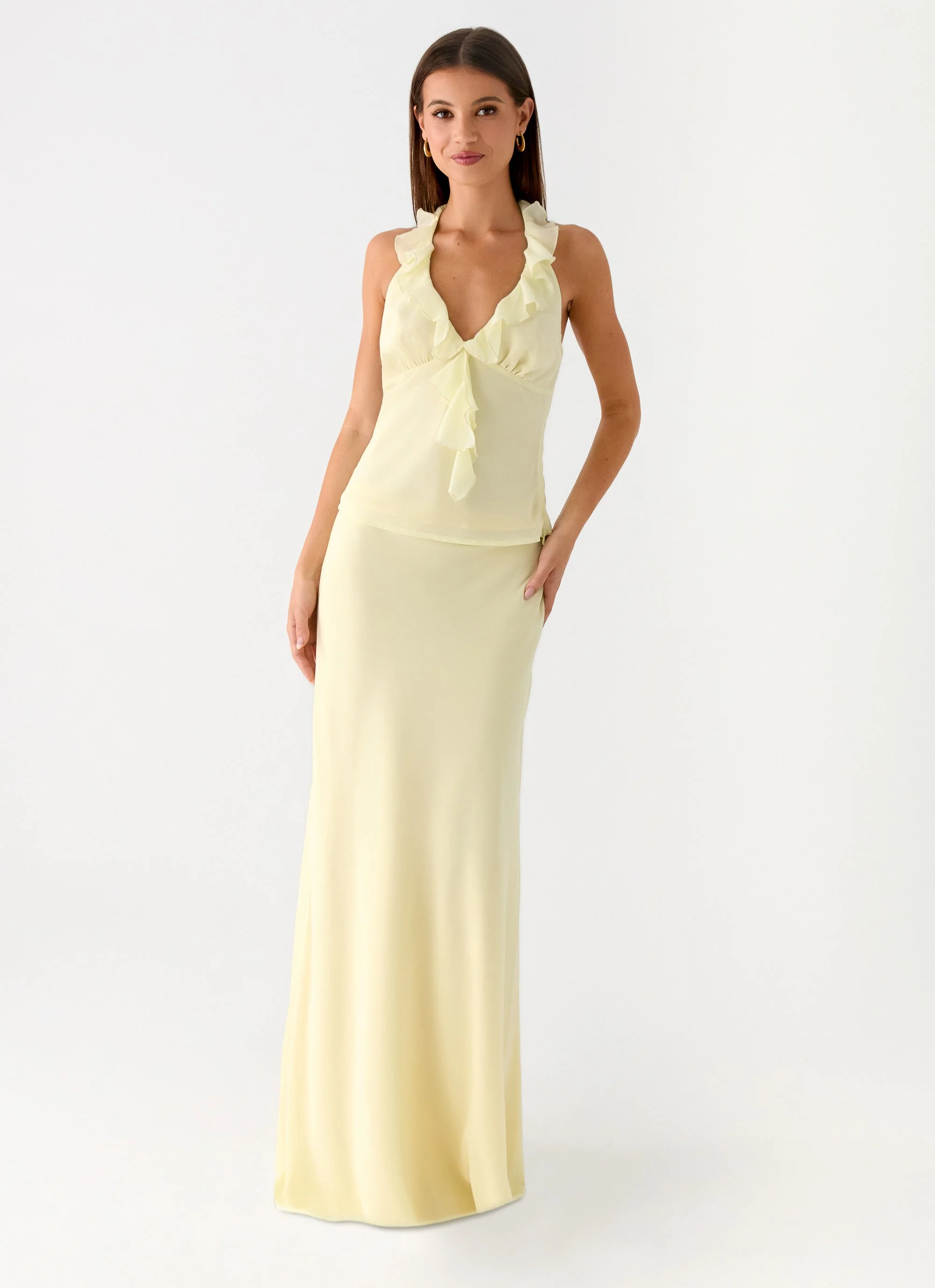 Log In Halter Top - Yellow - Image 6