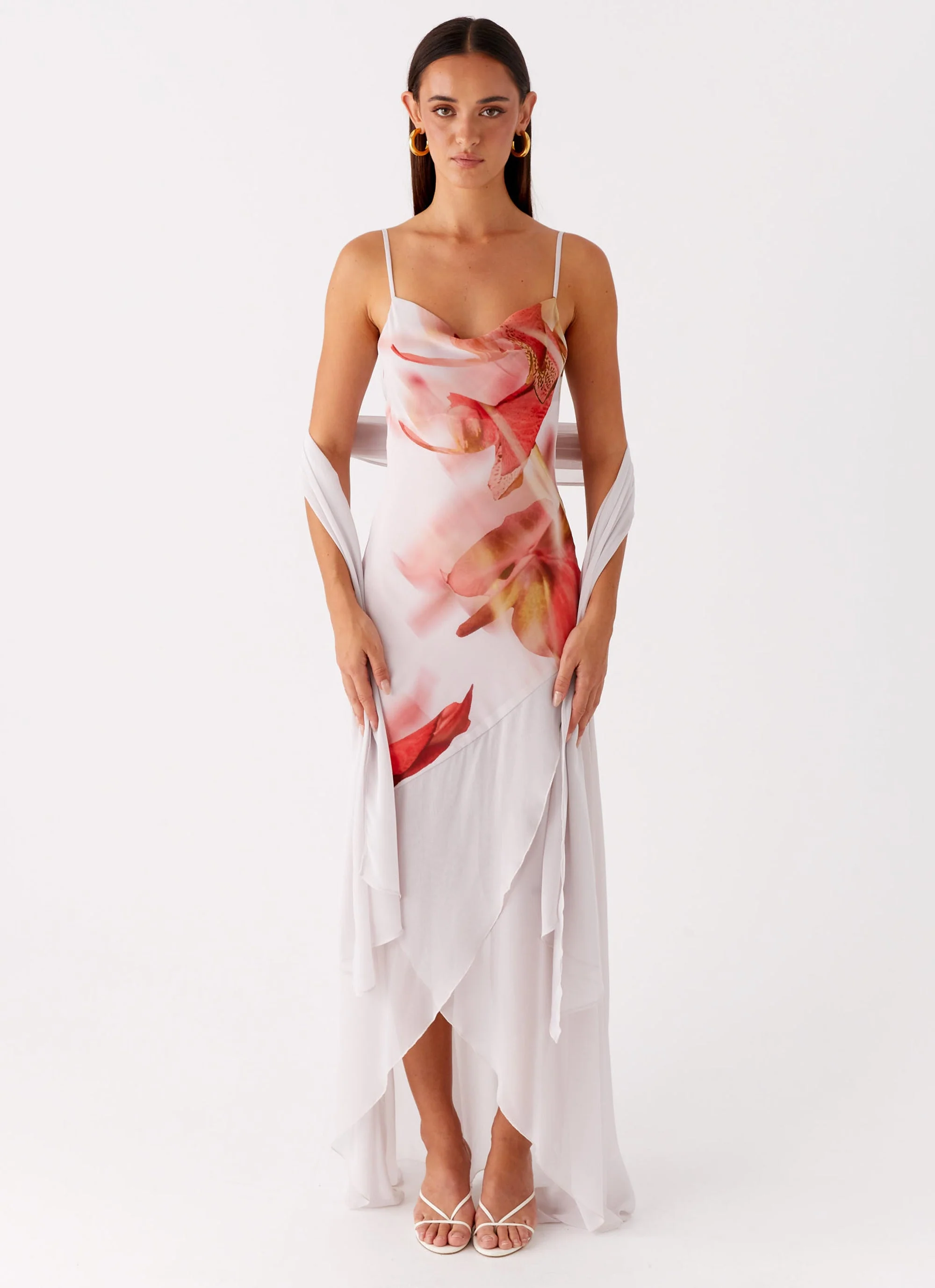 Loire Maxi Dress - Peach Rose - Image 2
