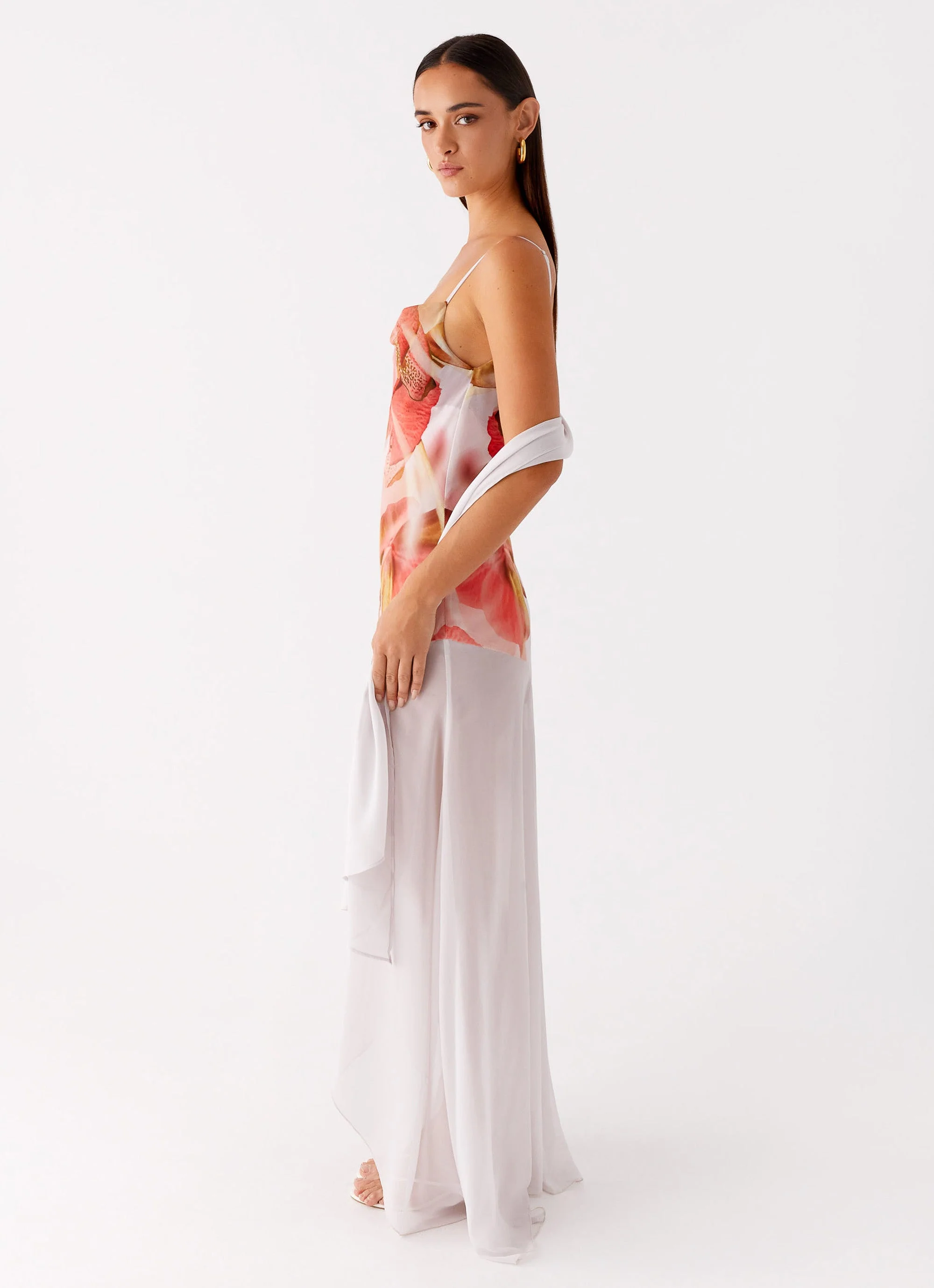 Loire Maxi Dress - Peach Rose - Image 3