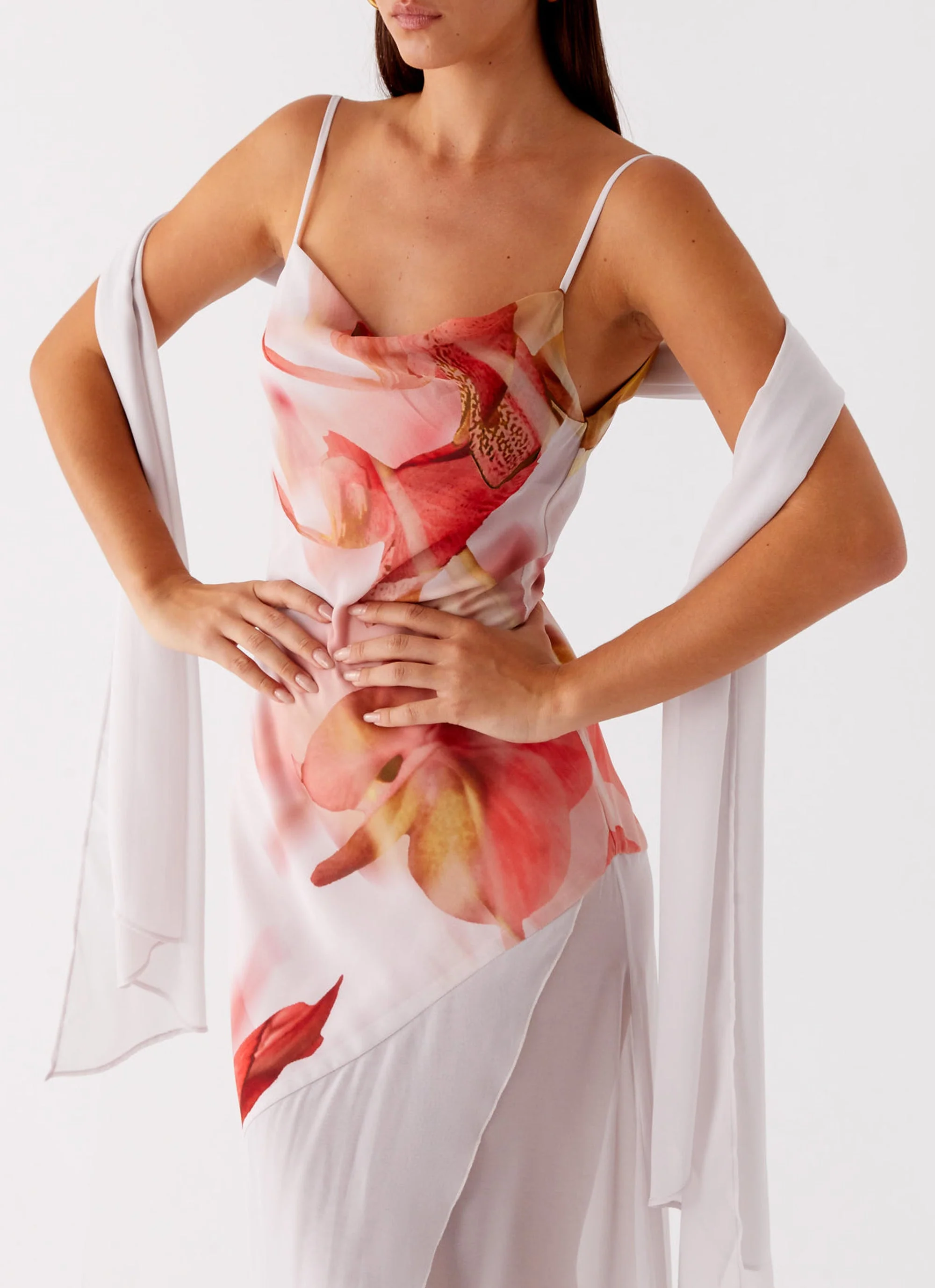 Loire Maxi Dress - Peach Rose - Image 5