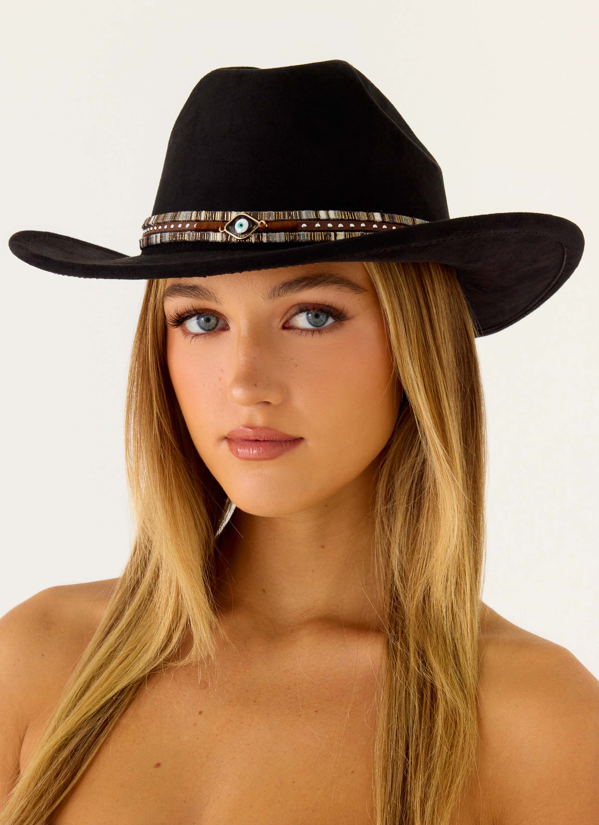 Lone Star Cowboy Hat - Black - Image 3
