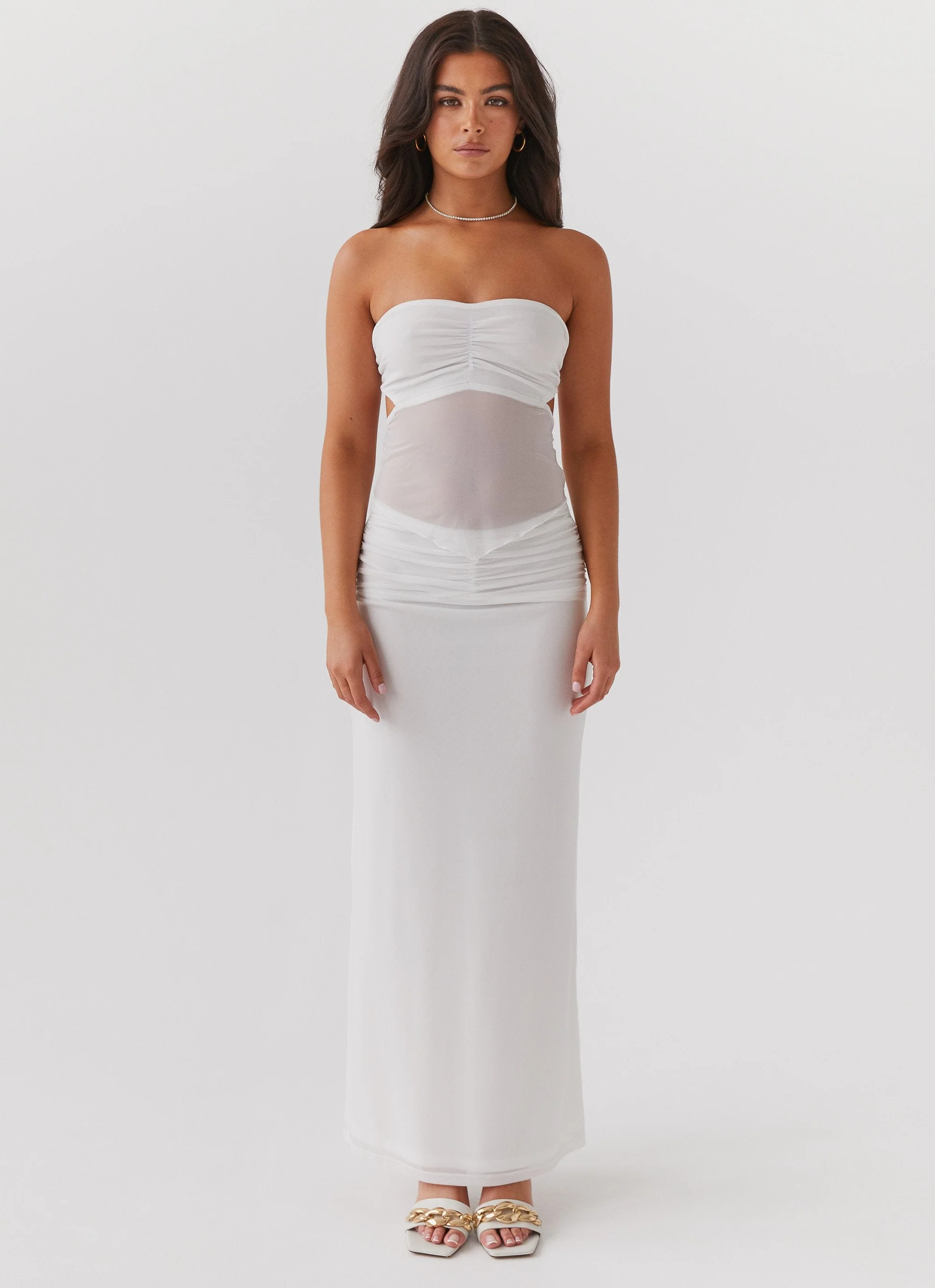 Look At Me Strapless Top - White - Image 2