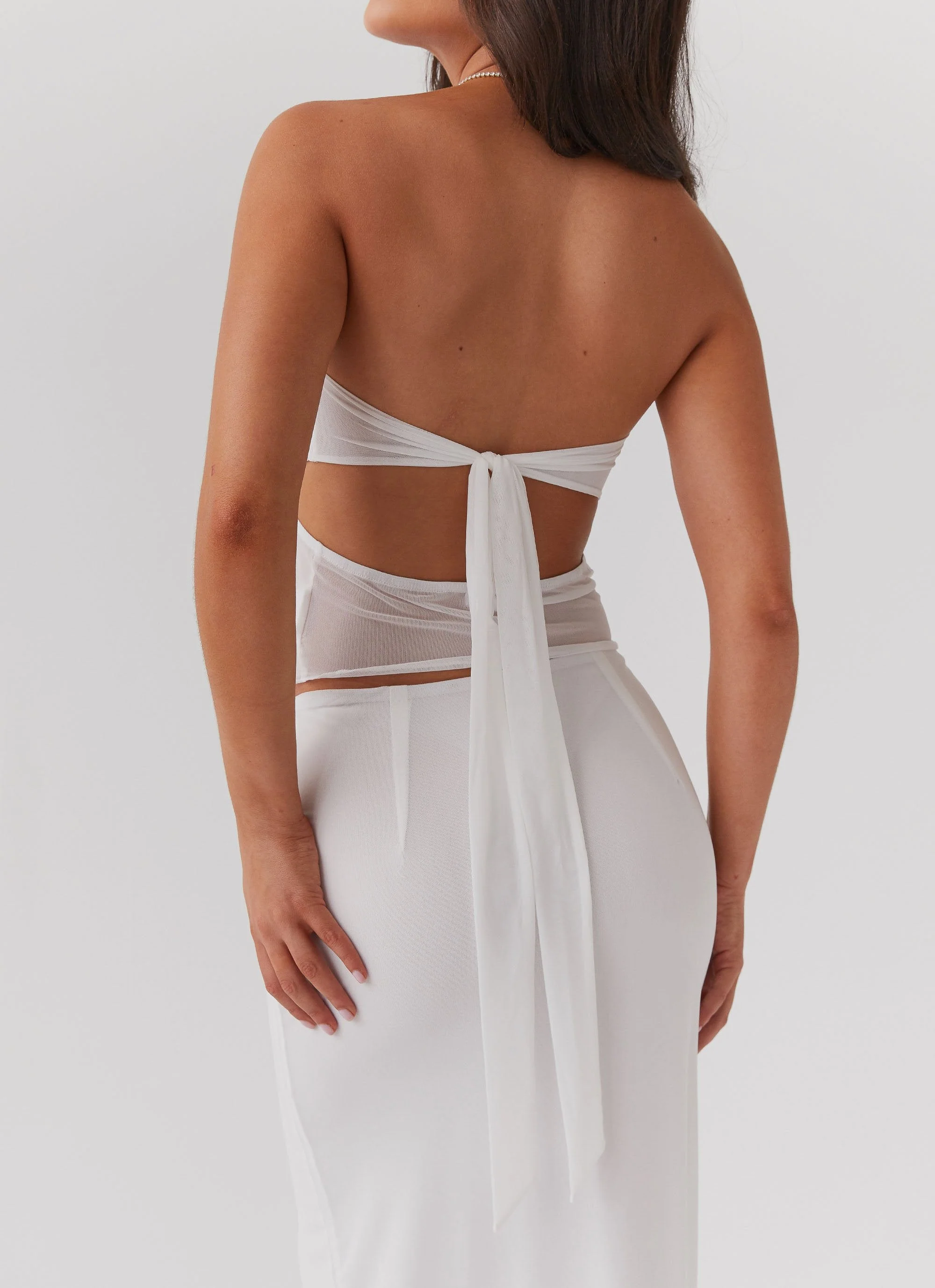 Look At Me Strapless Top - White - Image 4
