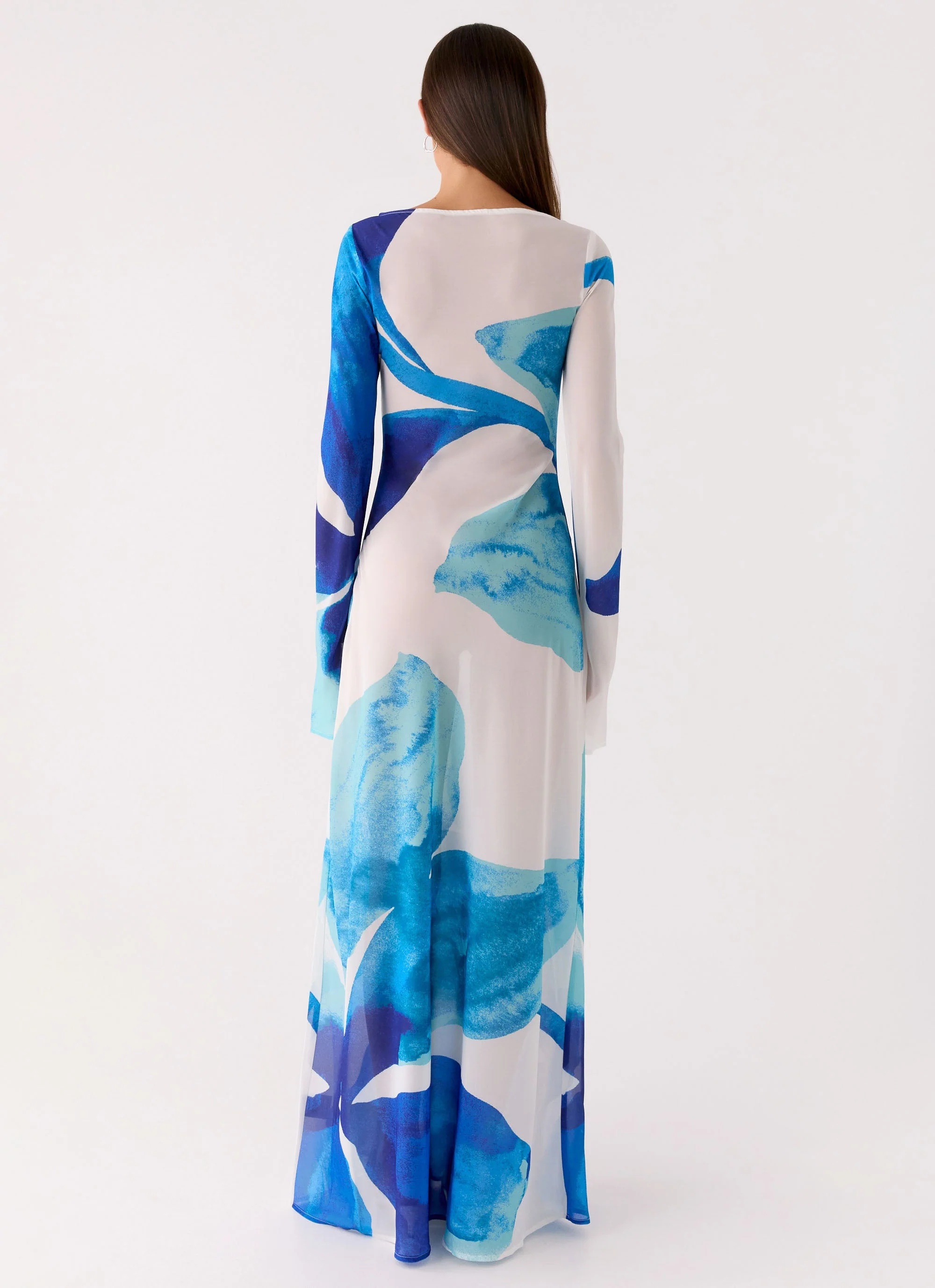 Lorde Maxi Dress - Cerulean Bloom - Image 3