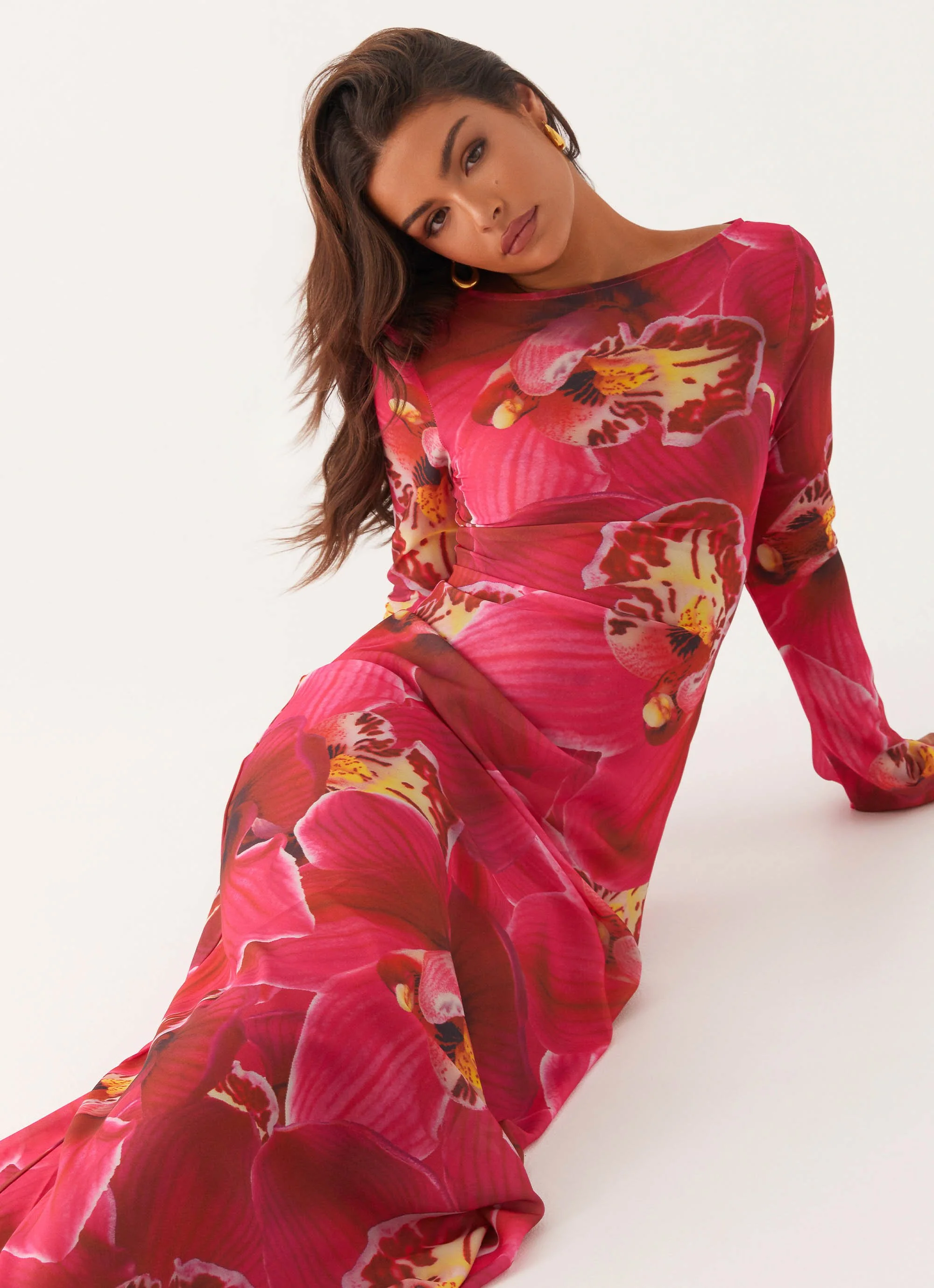 Lorde Maxi Dress - Orchid Pink - Image 6