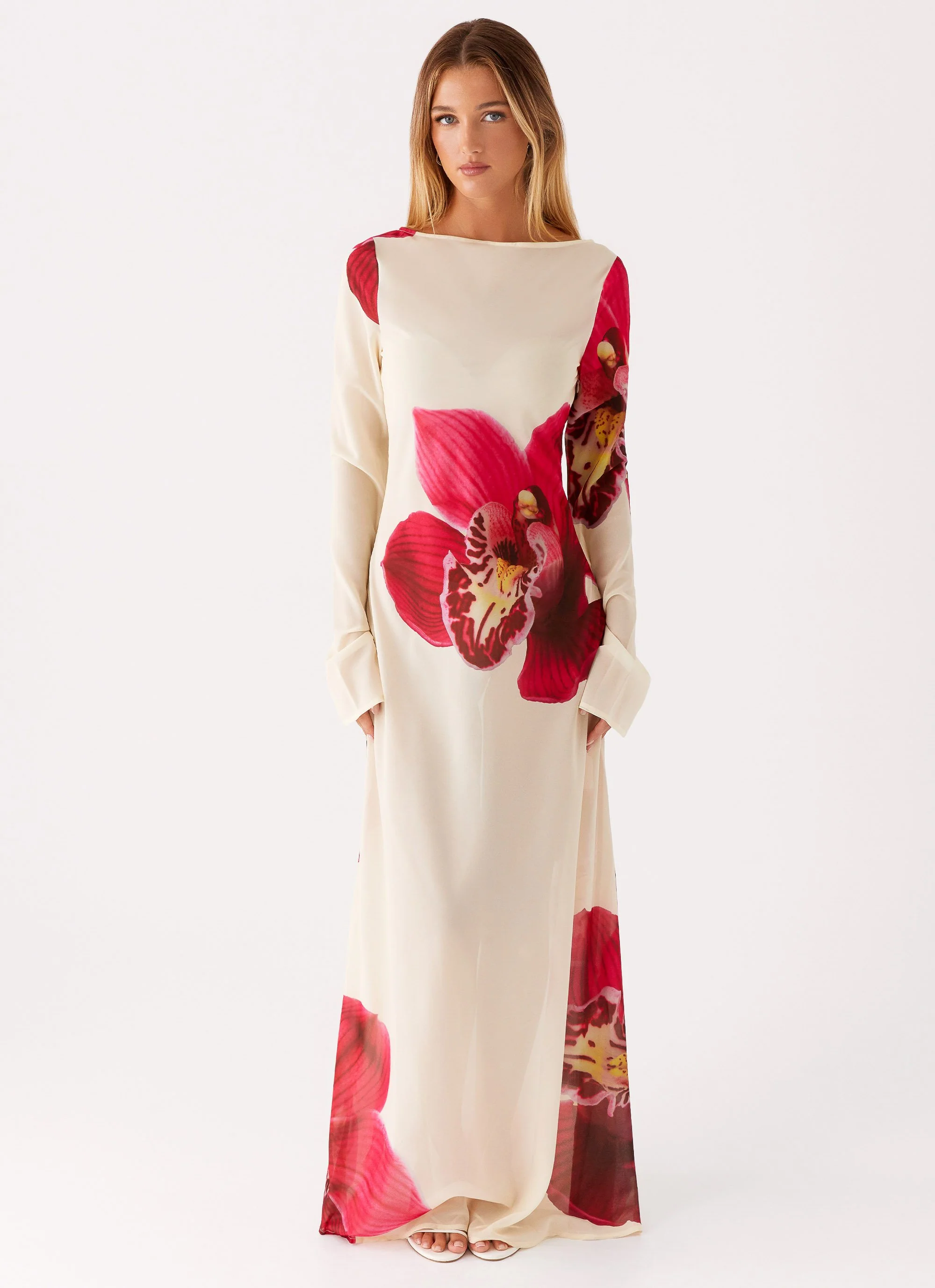 Lorde Maxi Dress - Orchid Yellow - Image 2