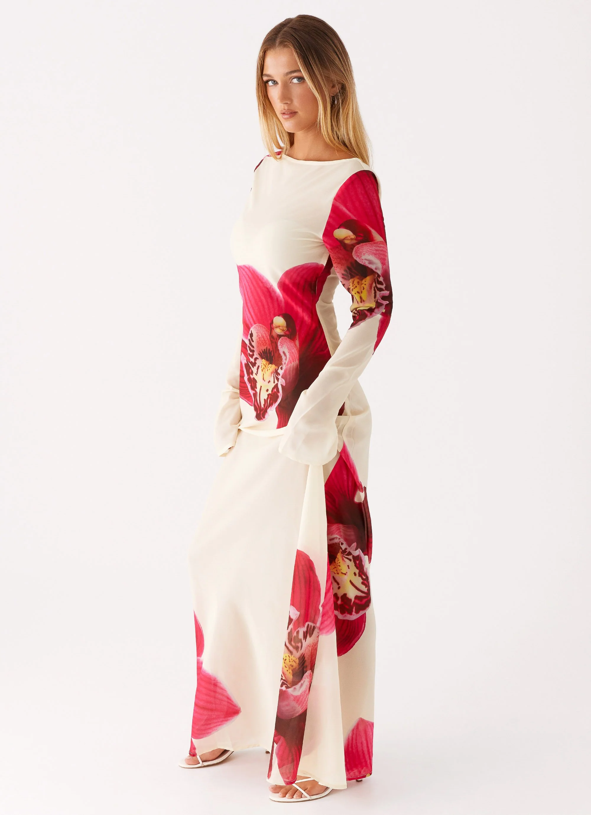Lorde Maxi Dress - Orchid Yellow - Image 3