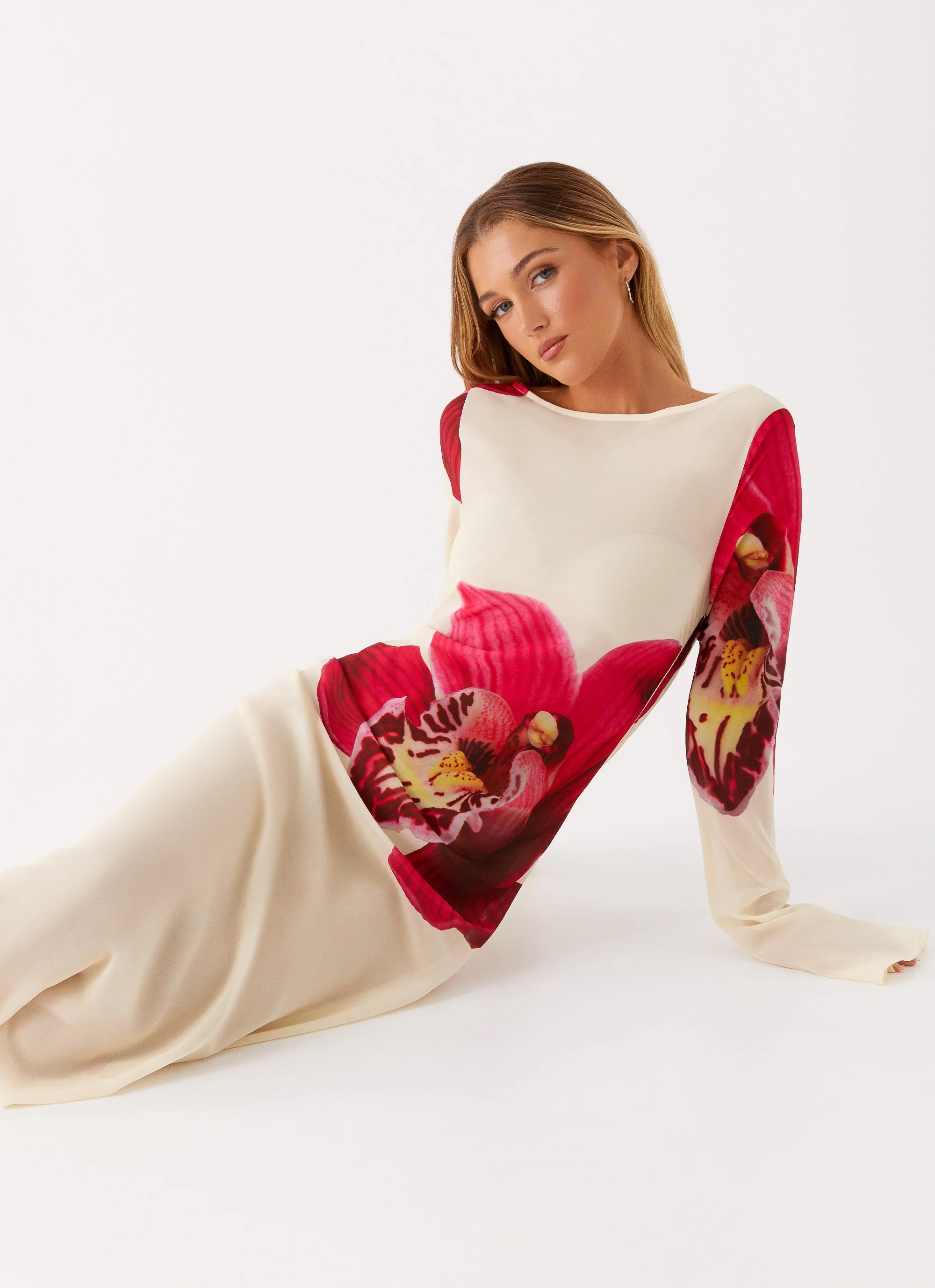 Lorde Maxi Dress - Orchid Yellow - Image 6