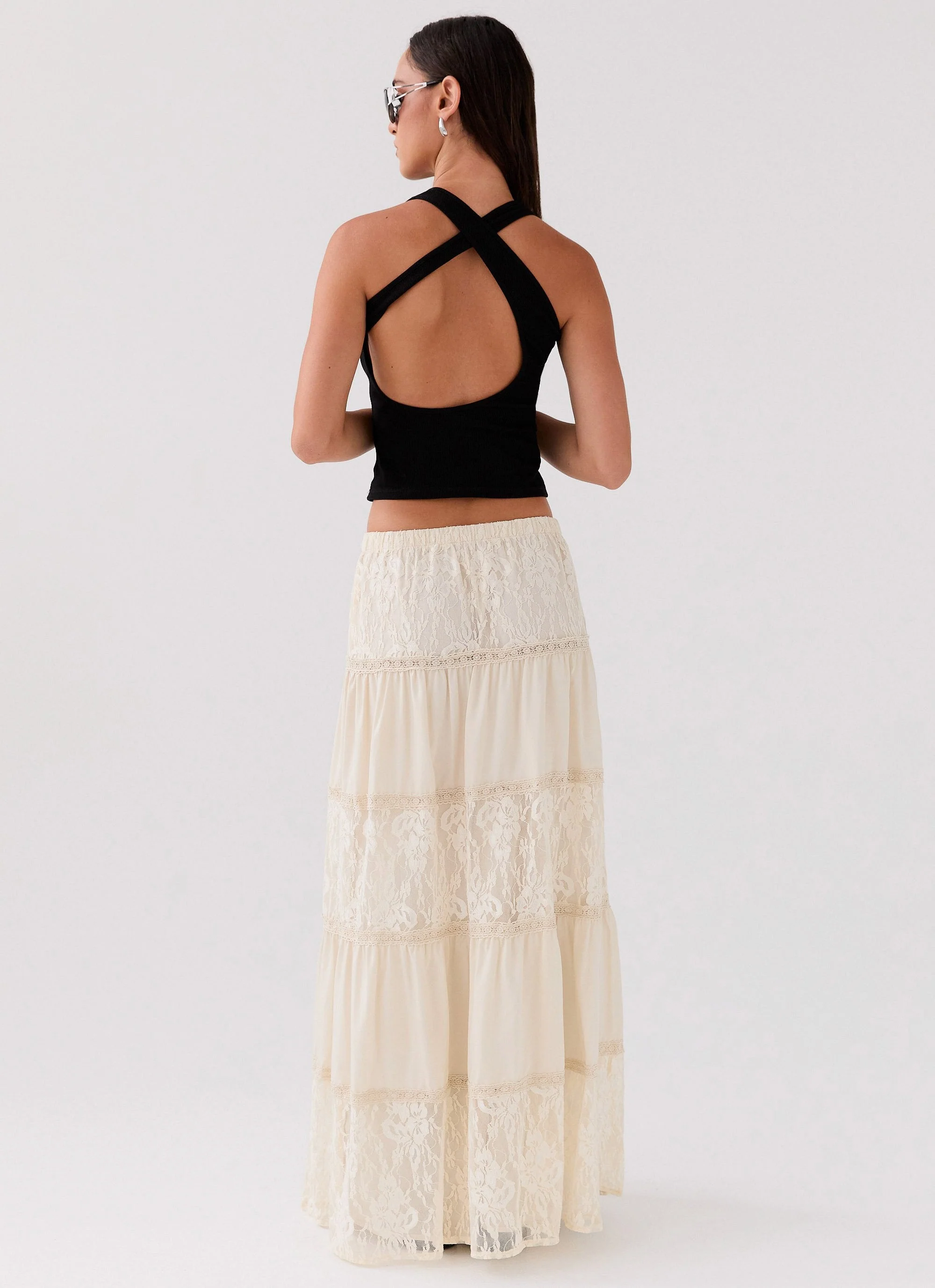 Loretta Maxi Skirt - Ivory - Image 4