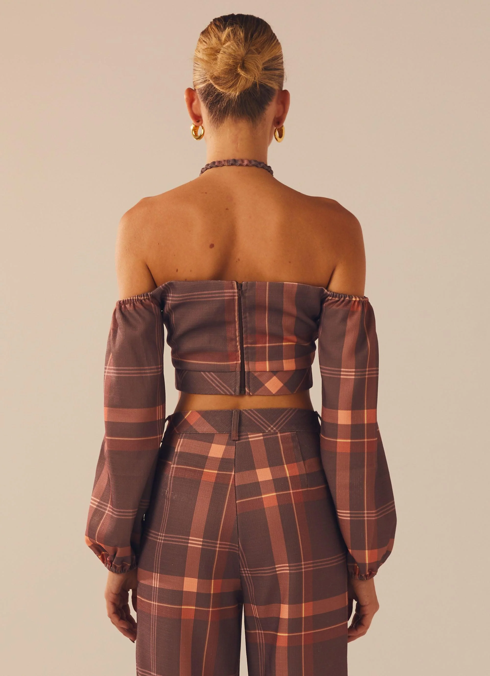 Lose My Cool Crop Top - Chestnut - Image 3