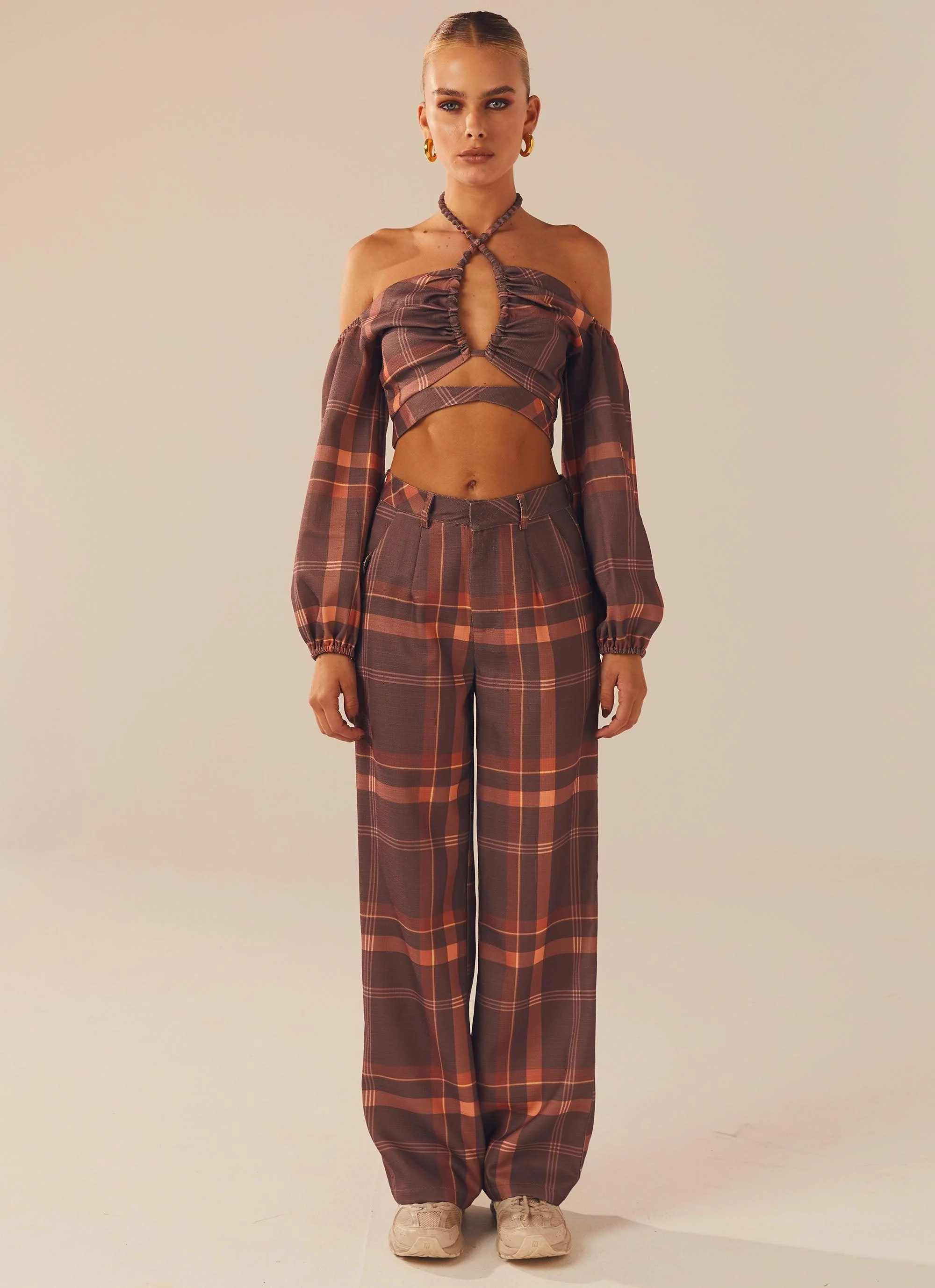 Lose My Cool Crop Top - Chestnut - Image 6