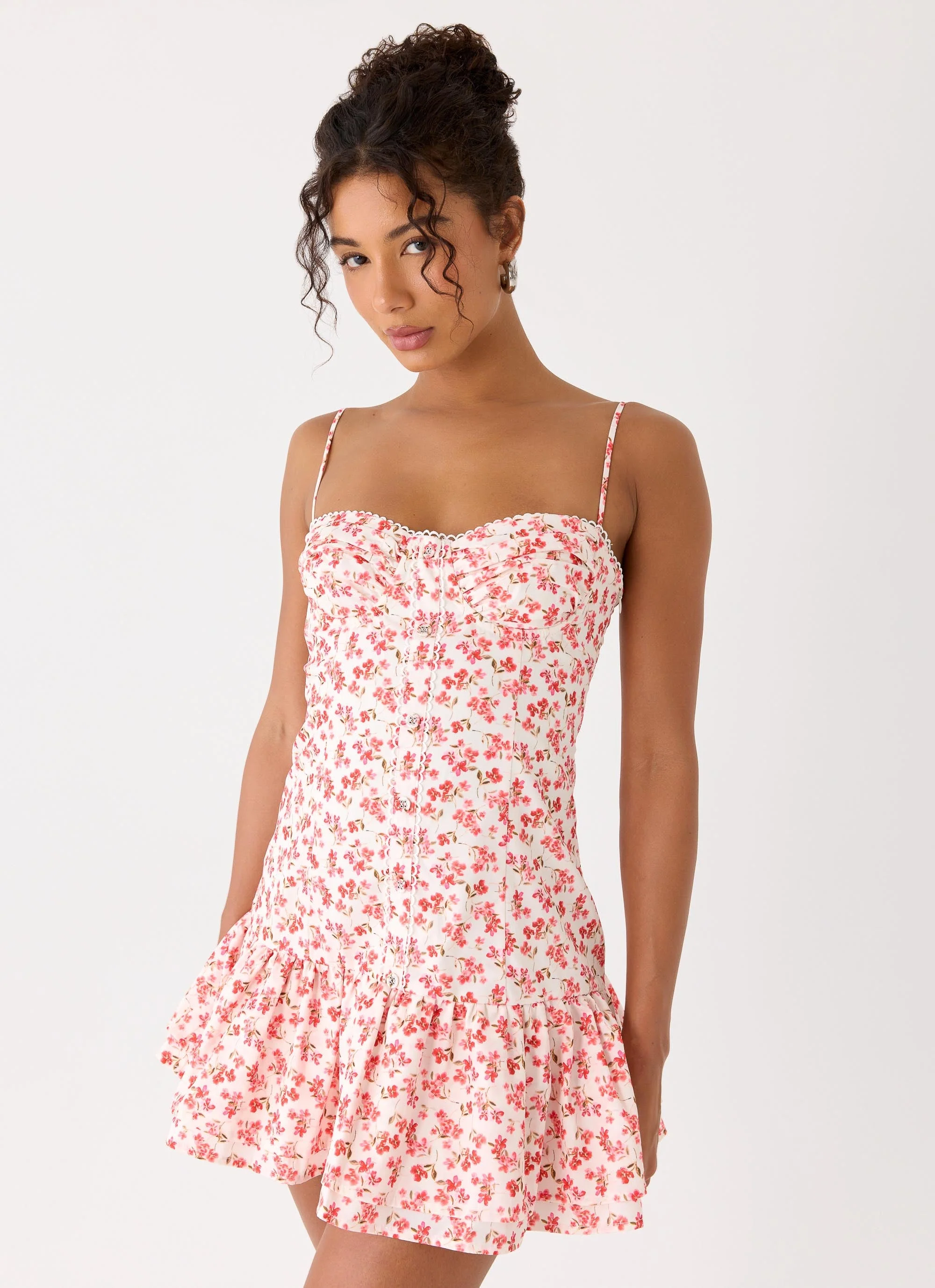 Loulette Mini Dress - Porcelain Rose - Image 5