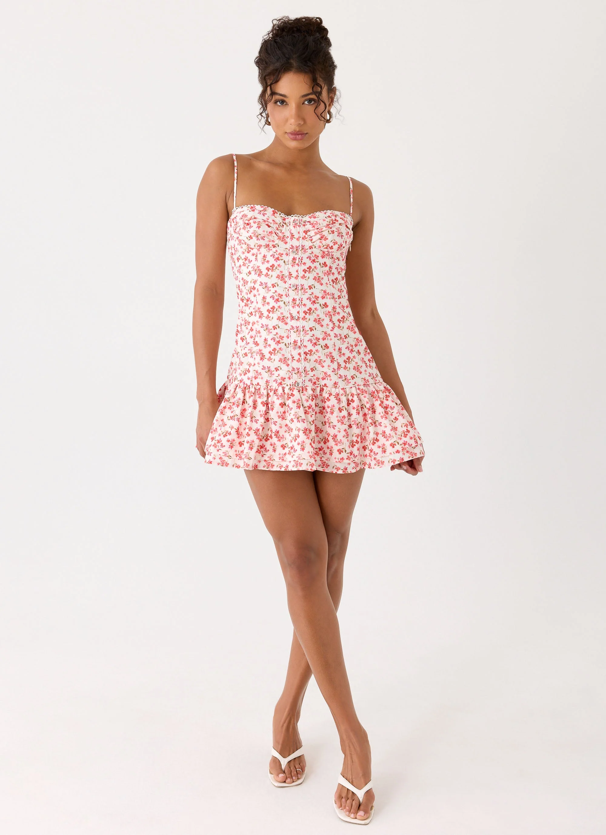 Loulette Mini Dress - Porcelain Rose - Image 6
