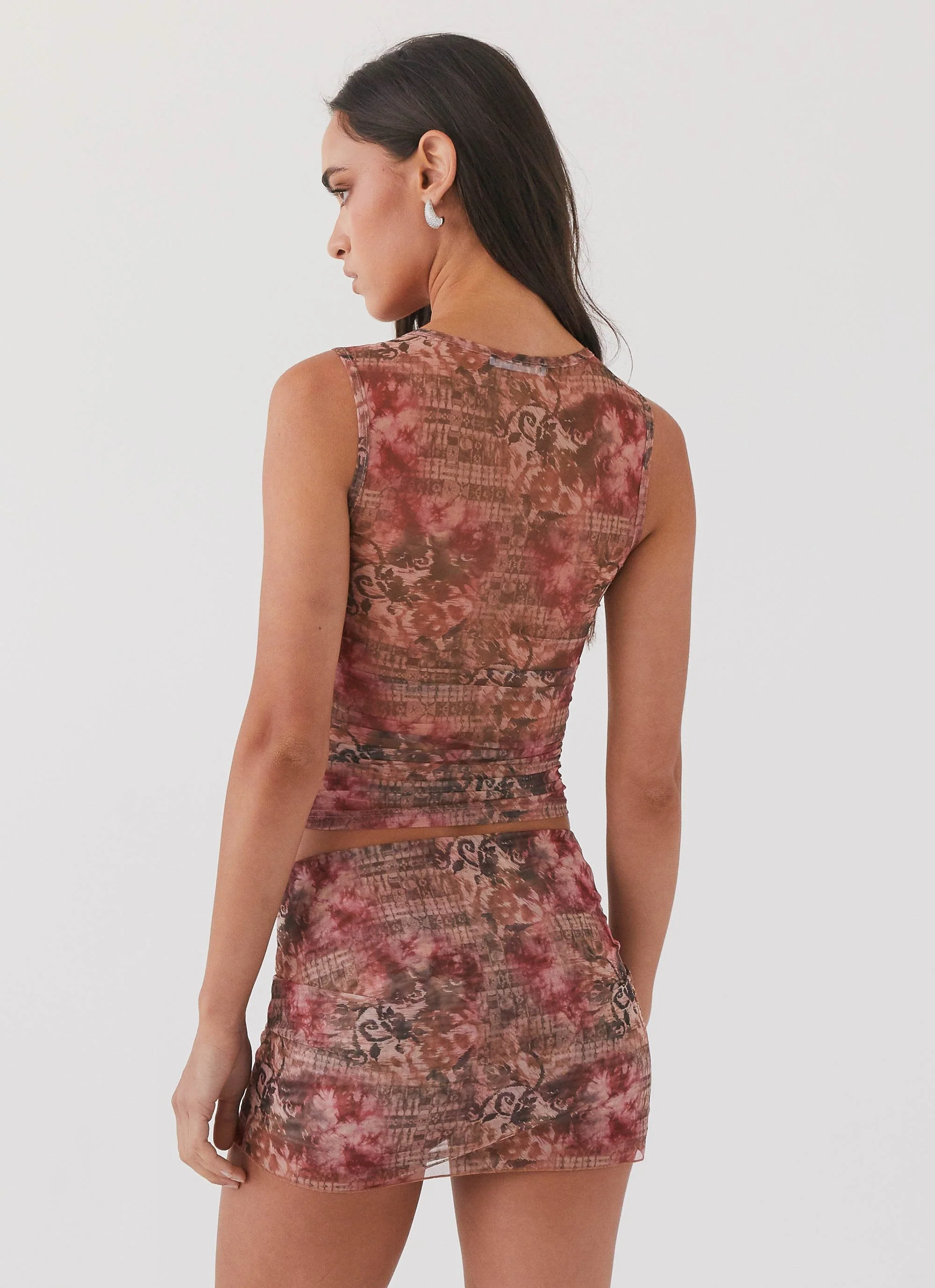 Love Child Mesh Mini Skirt - Palais Floral - Image 3