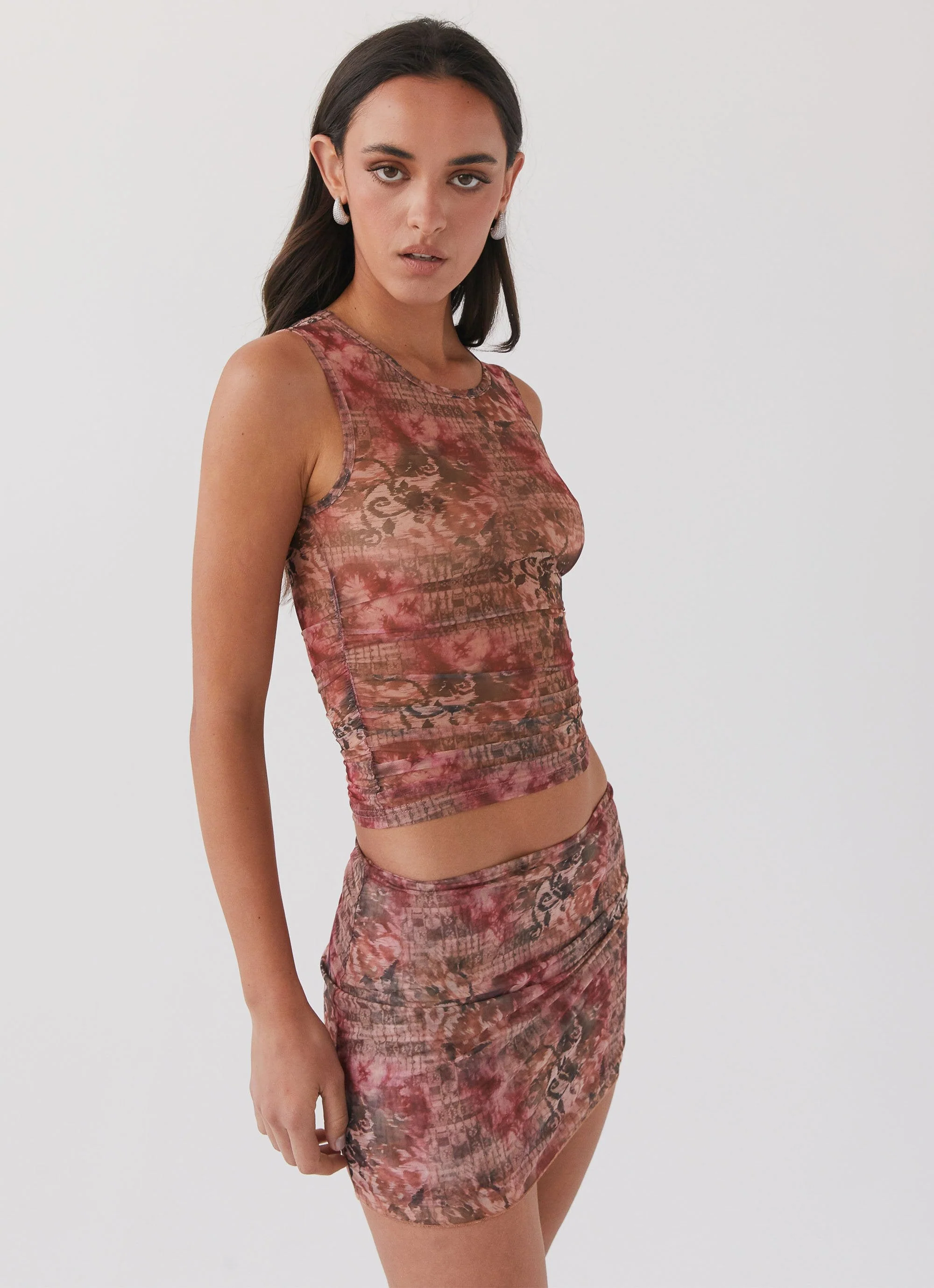Love Child Mesh Mini Skirt - Palais Floral - Image 4