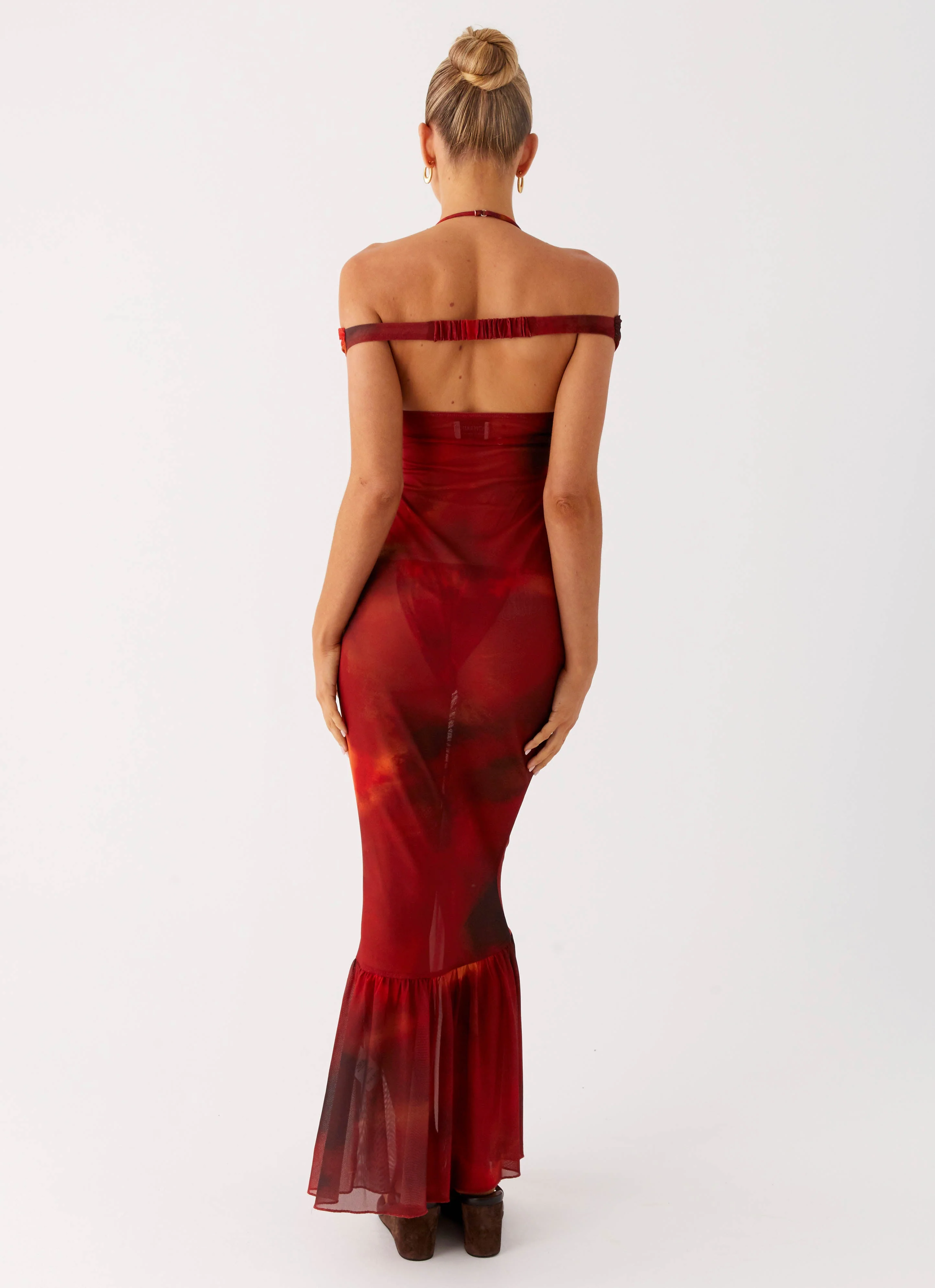 Love Me Not Maxi Dress - Scarlet Blur - Image 3