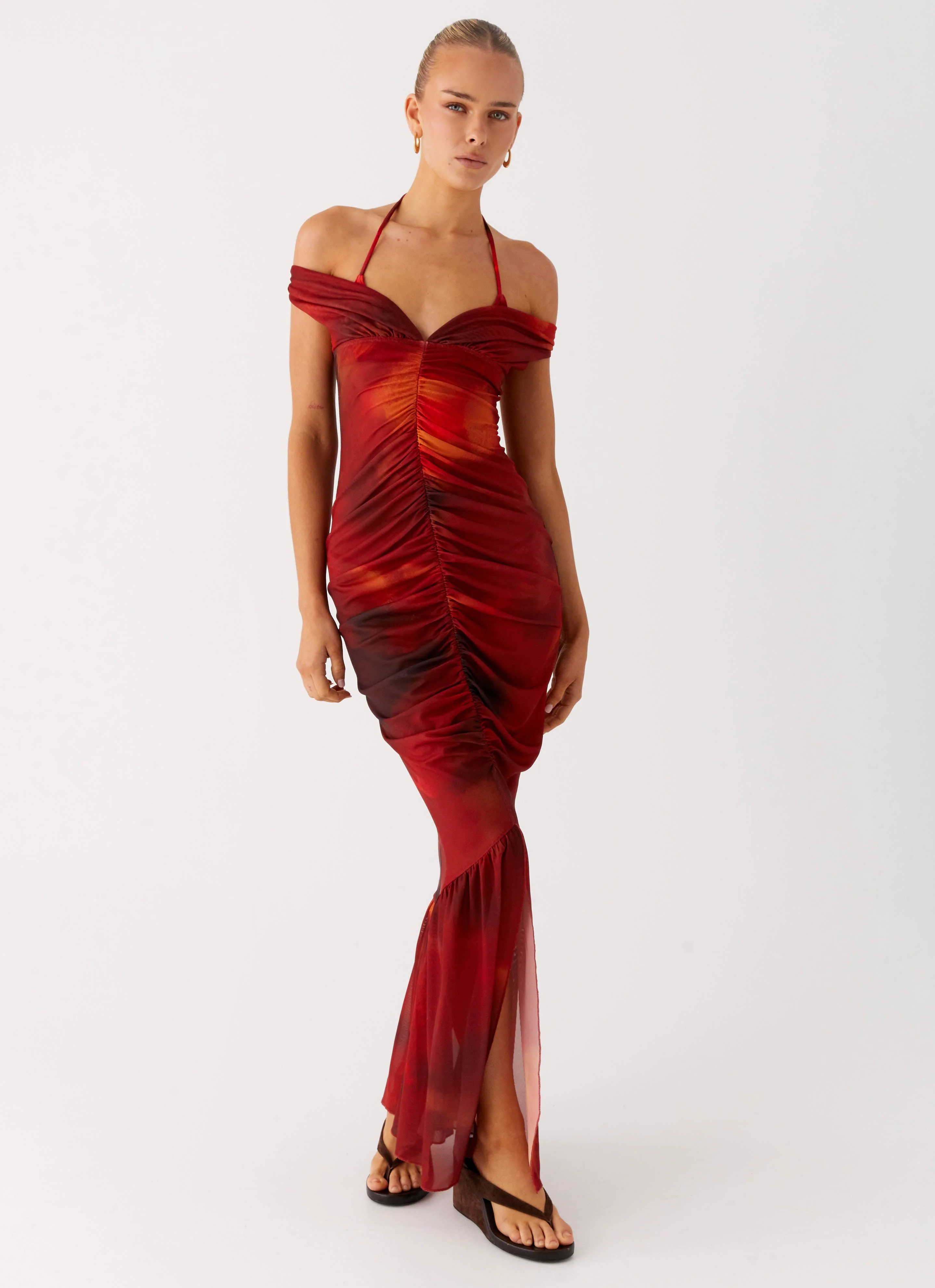 Love Me Not Maxi Dress - Scarlet Blur - Image 6