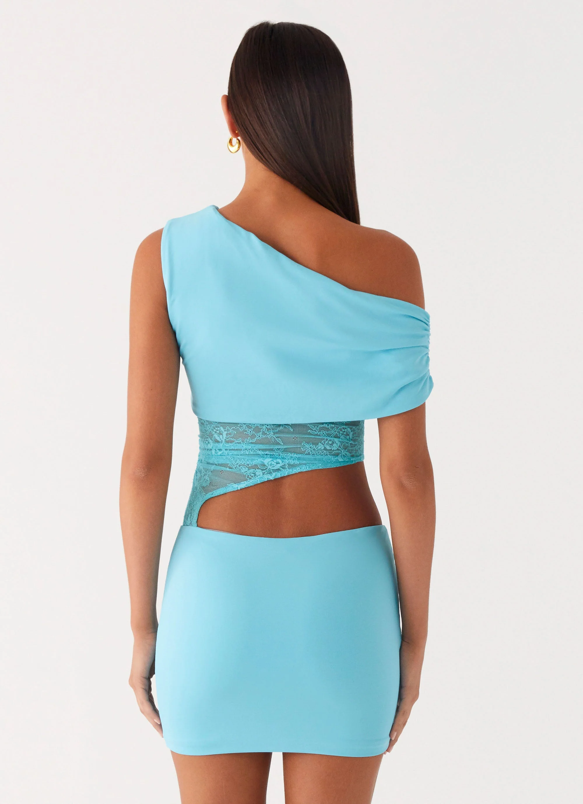 Love Motion Mini Dress - Aqua Blue - Image 4