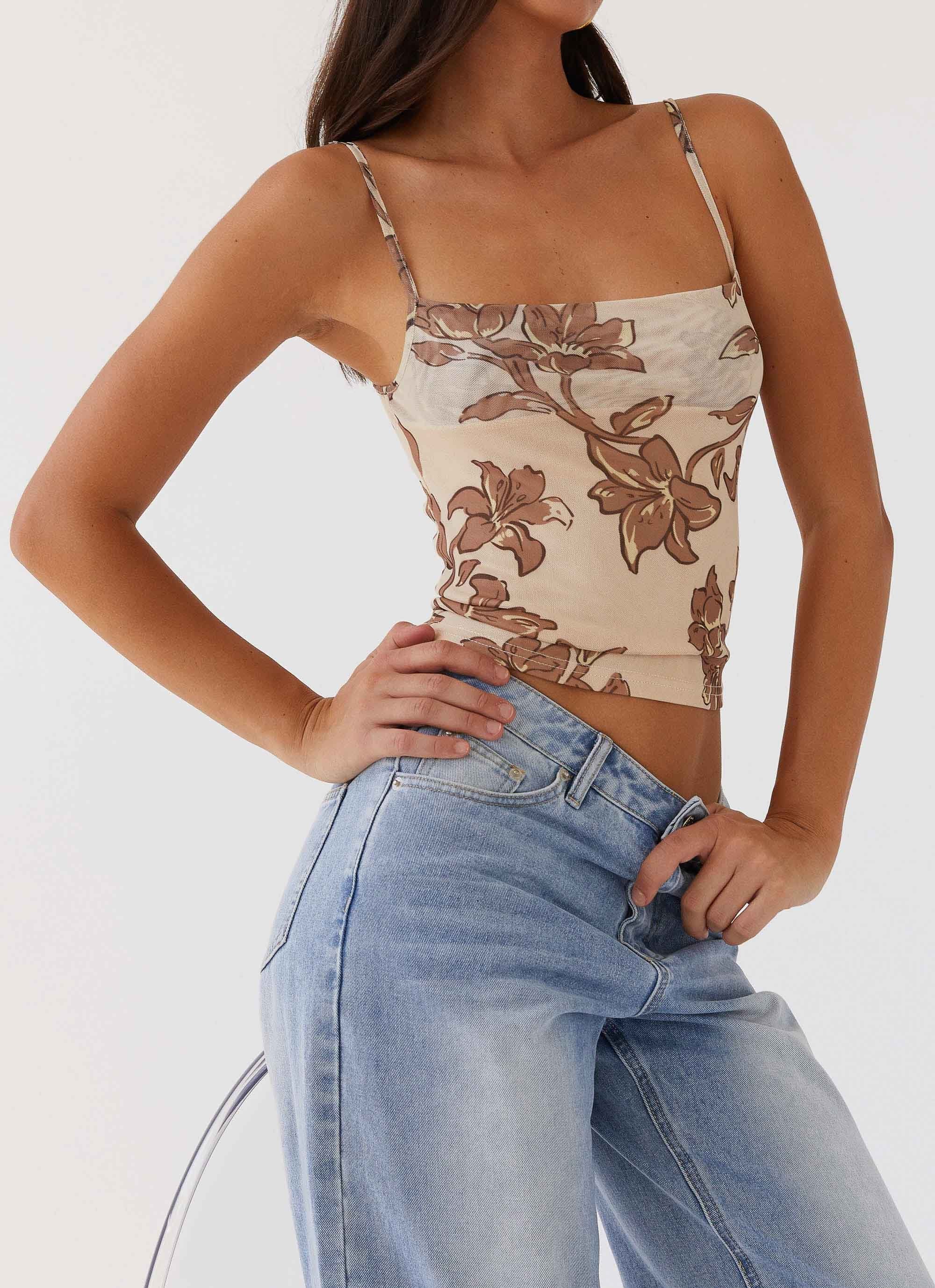 Love On Top Mesh Cami Top - Hazel Bloom - Image 6