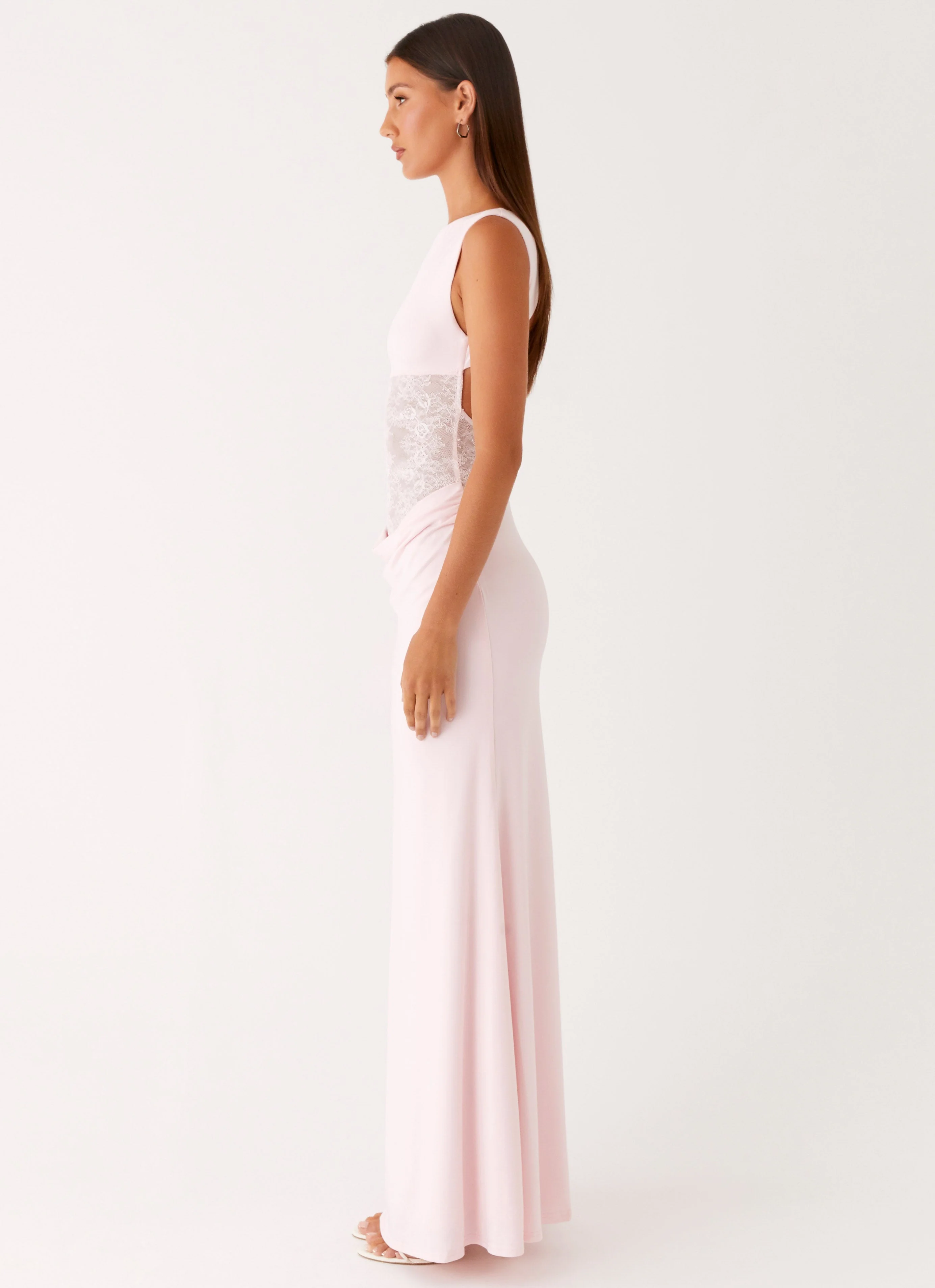 Love Tease Maxi Dress - Baby Pink - Image 2