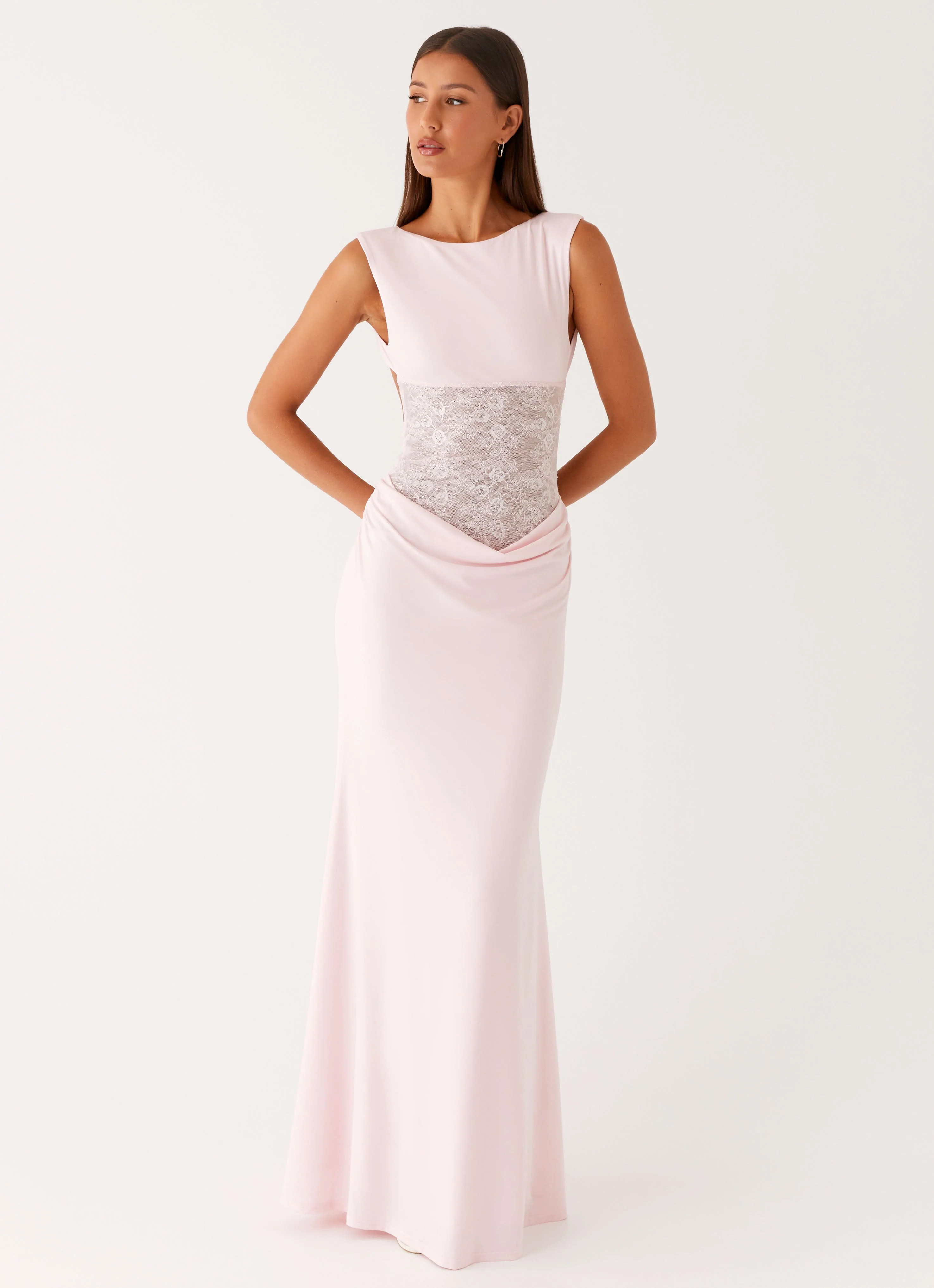 Love Tease Maxi Dress - Baby Pink - Image 5