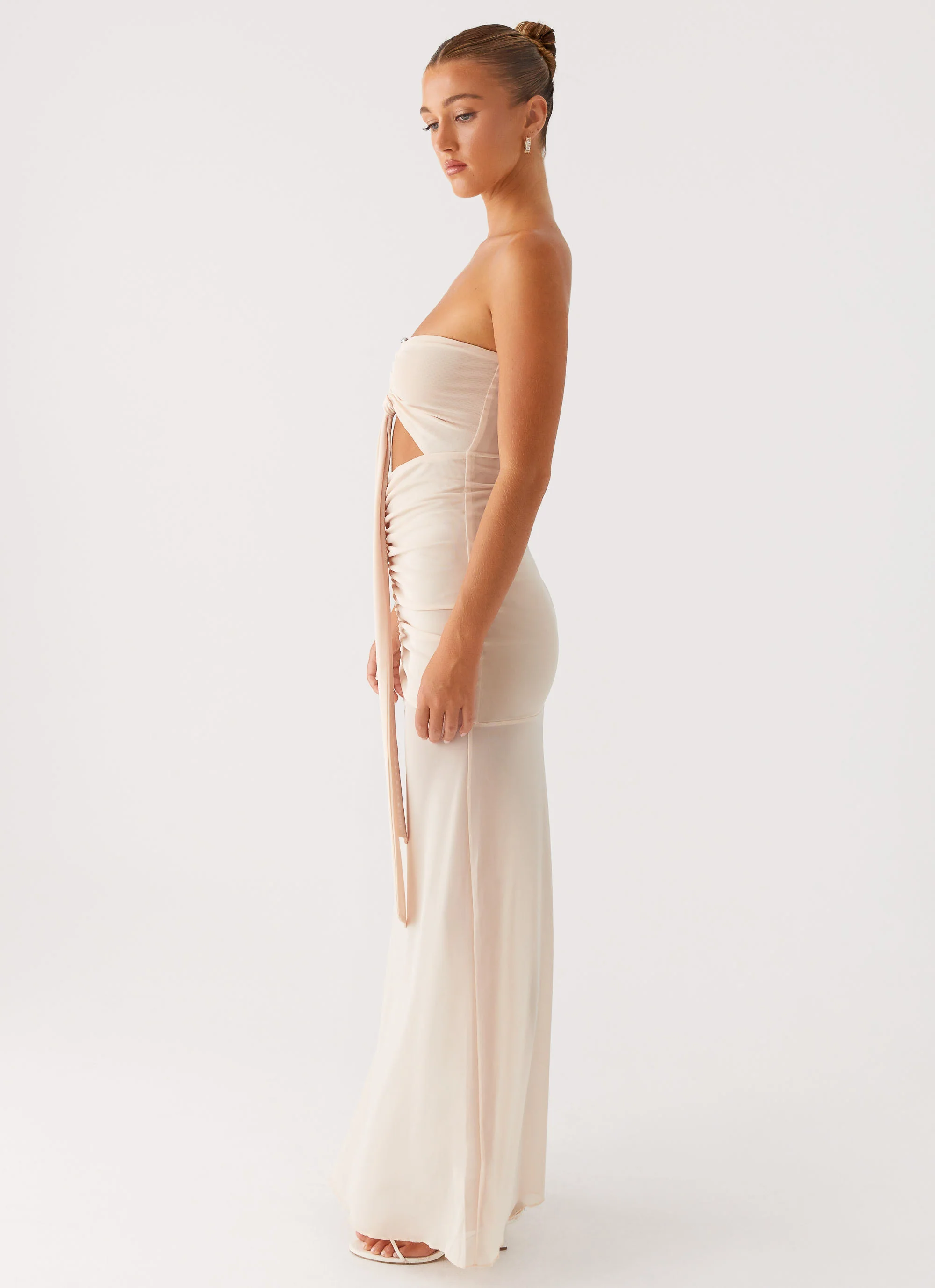 Lovie Maxi Dress - Beige - Image 2