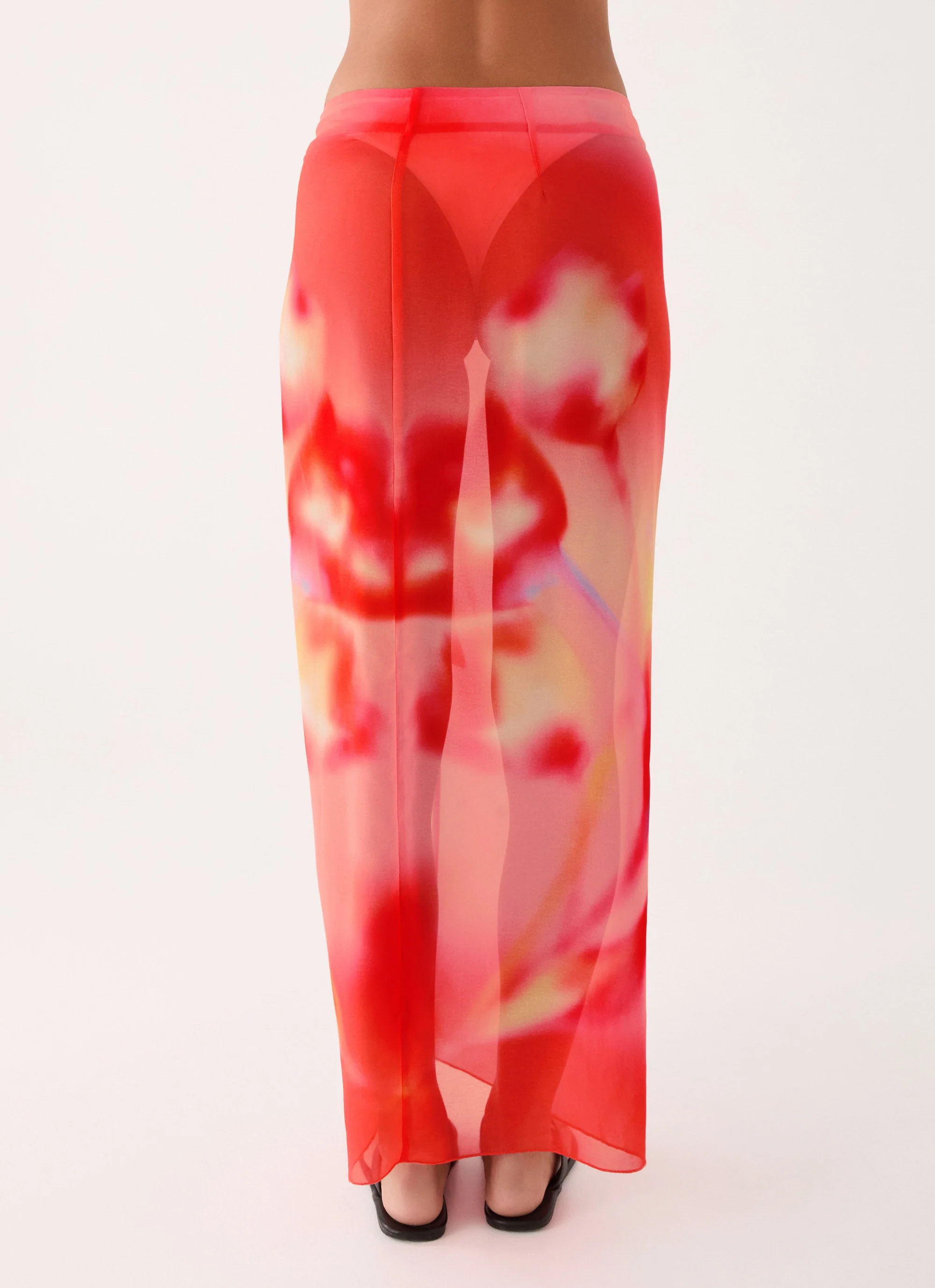 Low Tide Sarong Maxi Skirt - Sunburnt Petal - Image 3