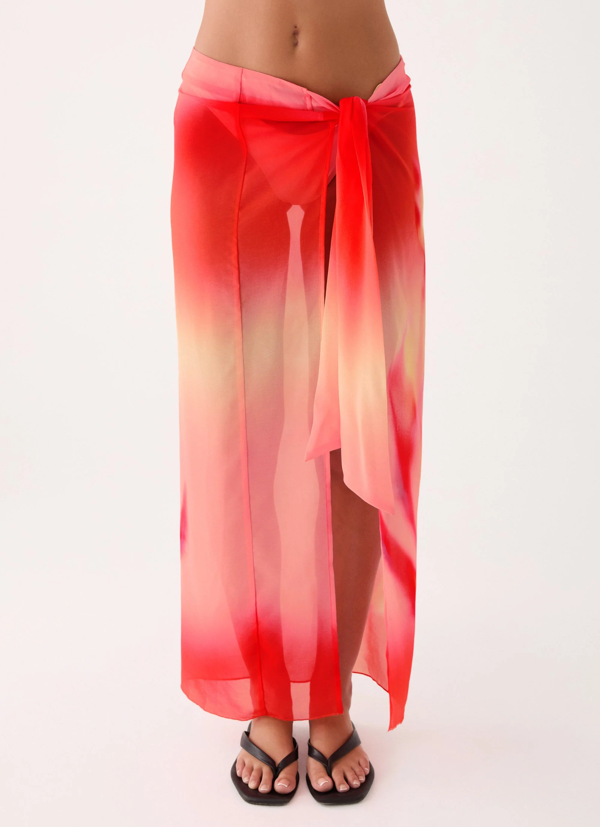 Low Tide Sarong Maxi Skirt - Sunburnt Petal - Image 5
