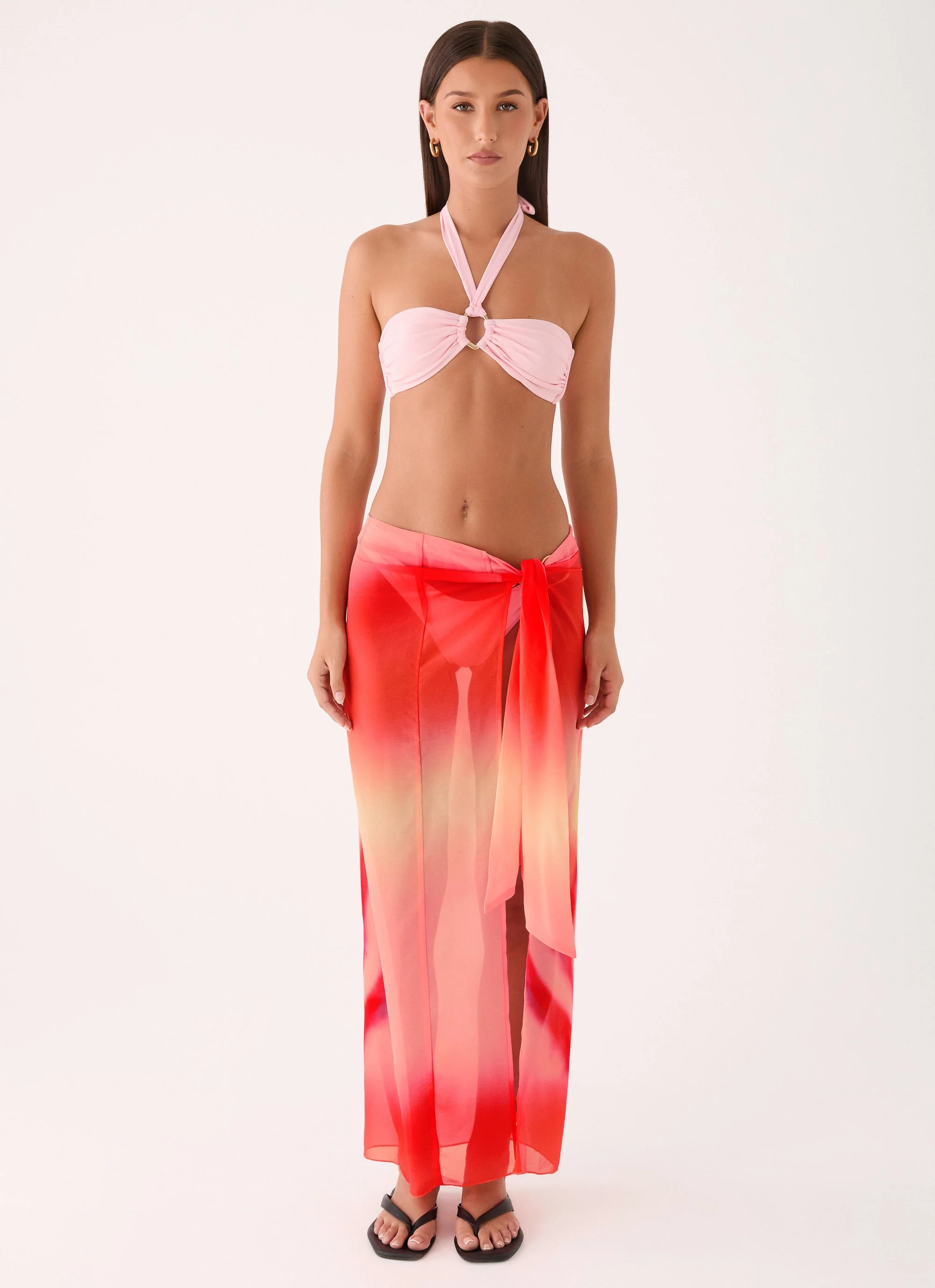 Low Tide Sarong Maxi Skirt - Sunburnt Petal - Image 6