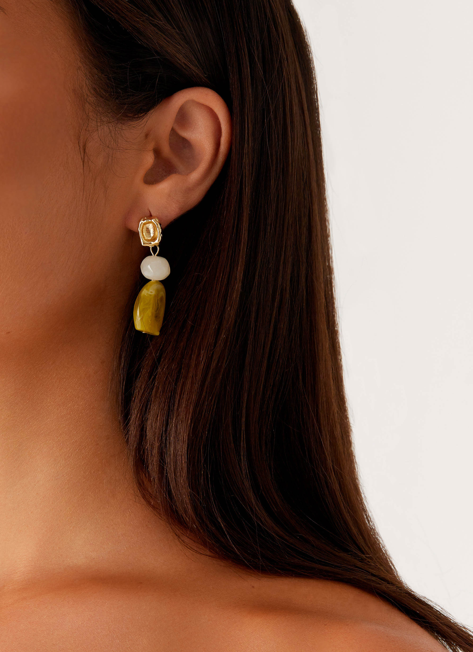 Lozano Earrings - Lime - Image 2