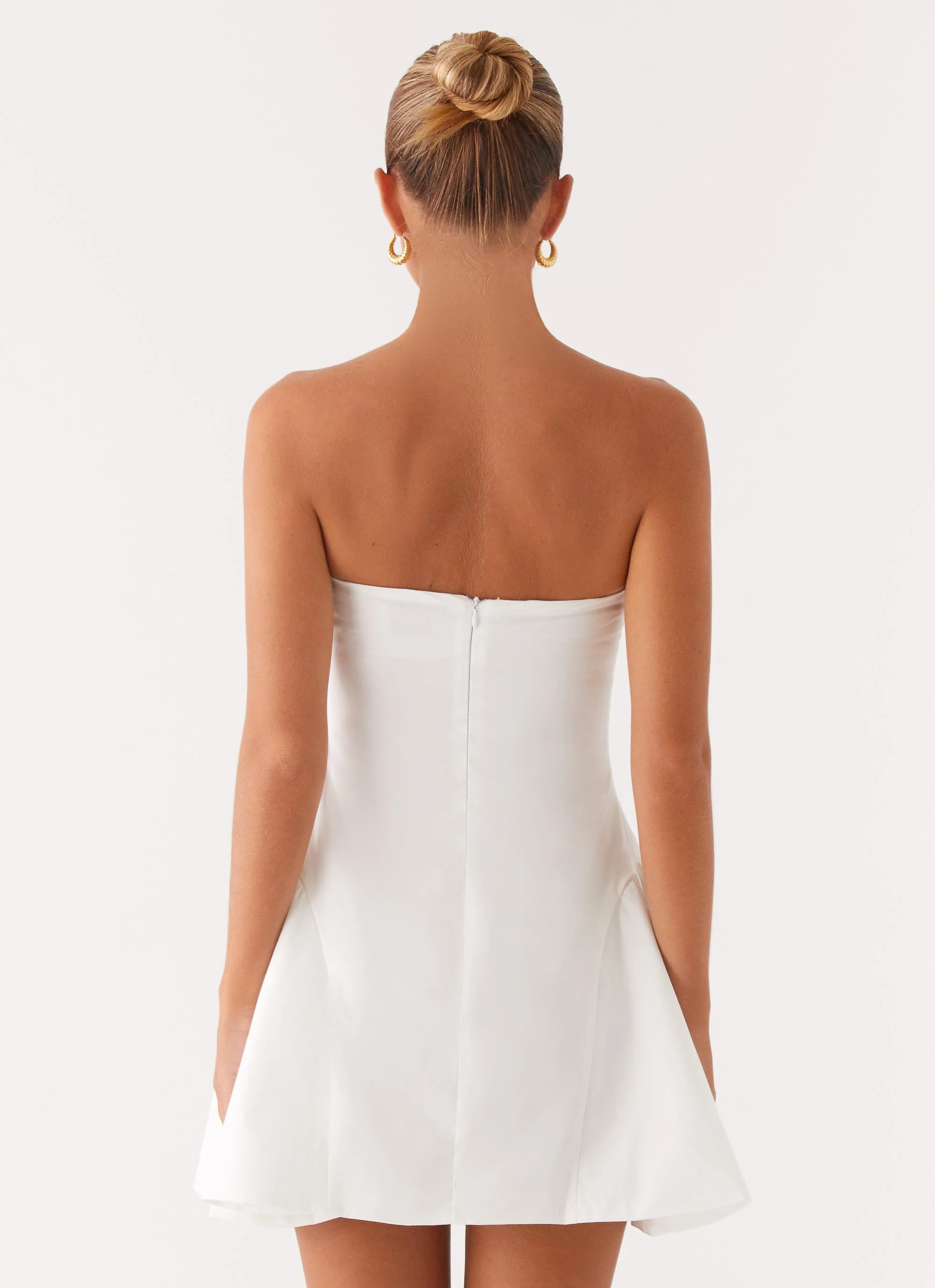 Lucille Mini Dress - White - Image 4