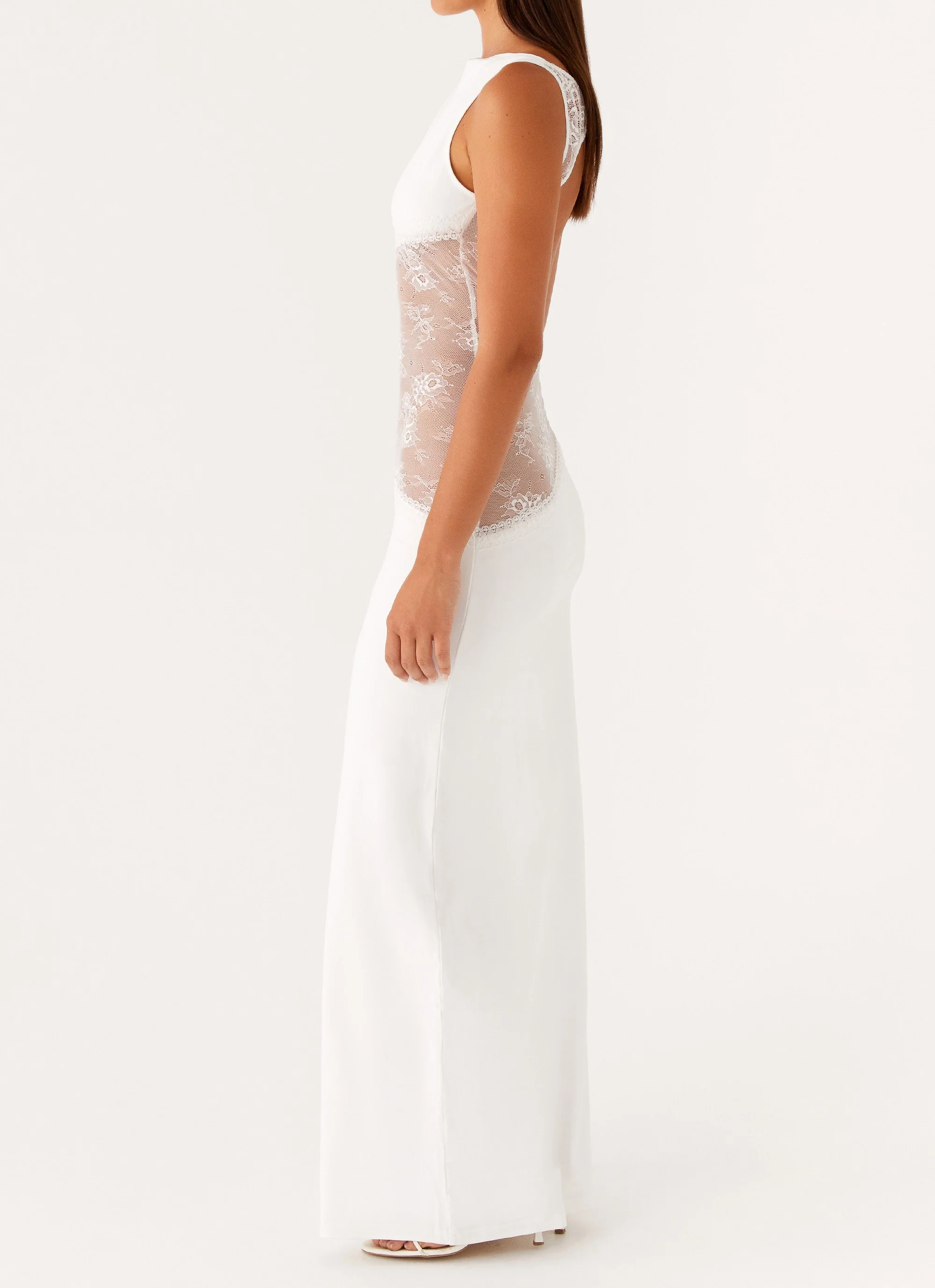 Lucinda Maxi Dress - White - Image 3
