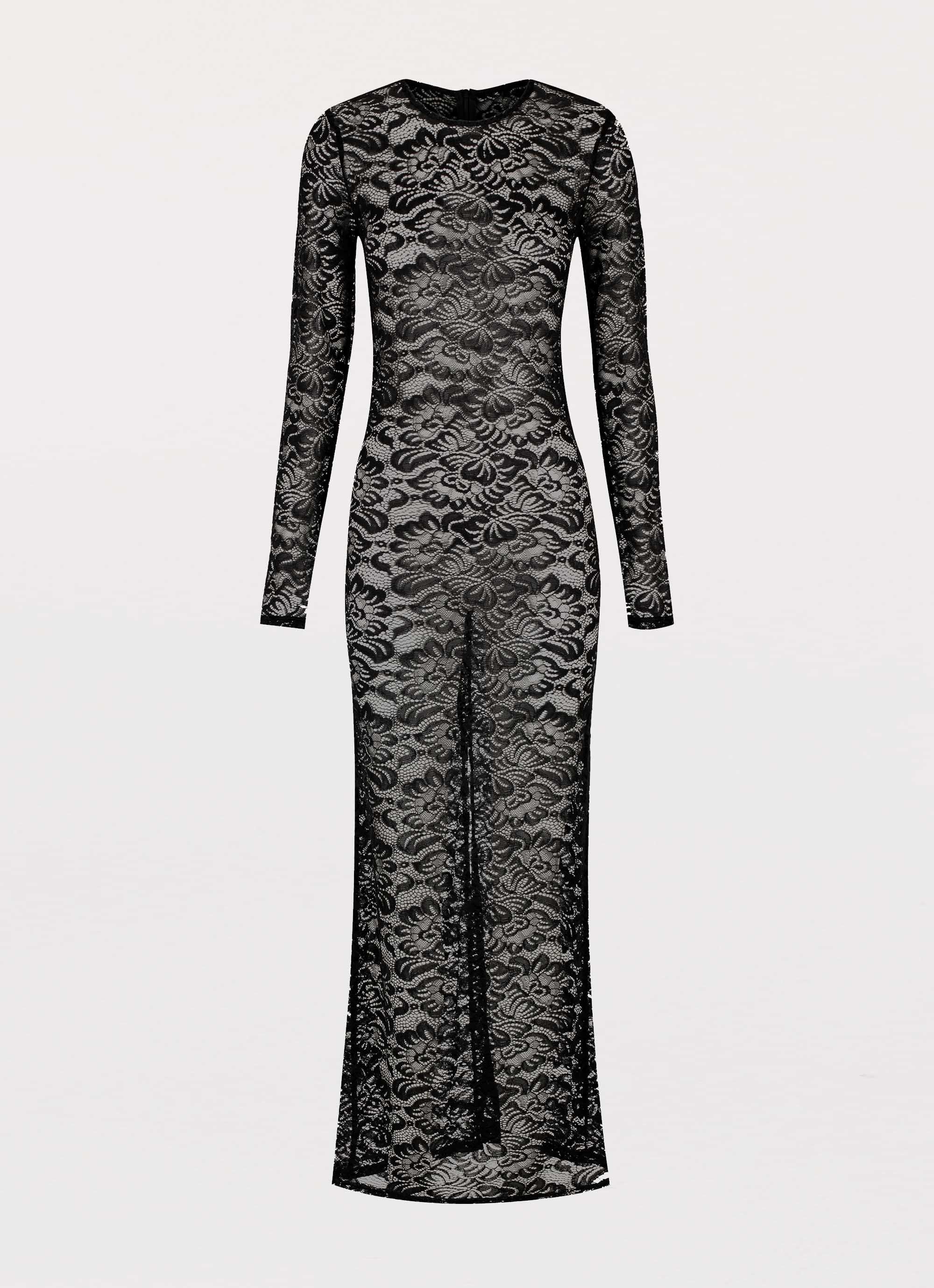 Luella Lace Maxi Dress - Black - Image 3